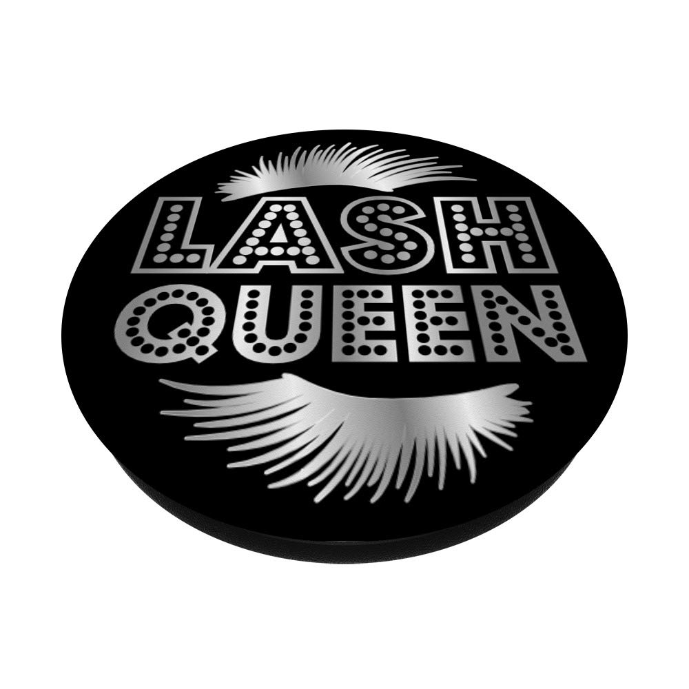 Lash Queen PopSockets Phone Grip & Stand - Perfect Gift for Makeup Lovers | Compatible with iPhone, Samsung & Tablets for Secure Grip & Hands-Free Viewing