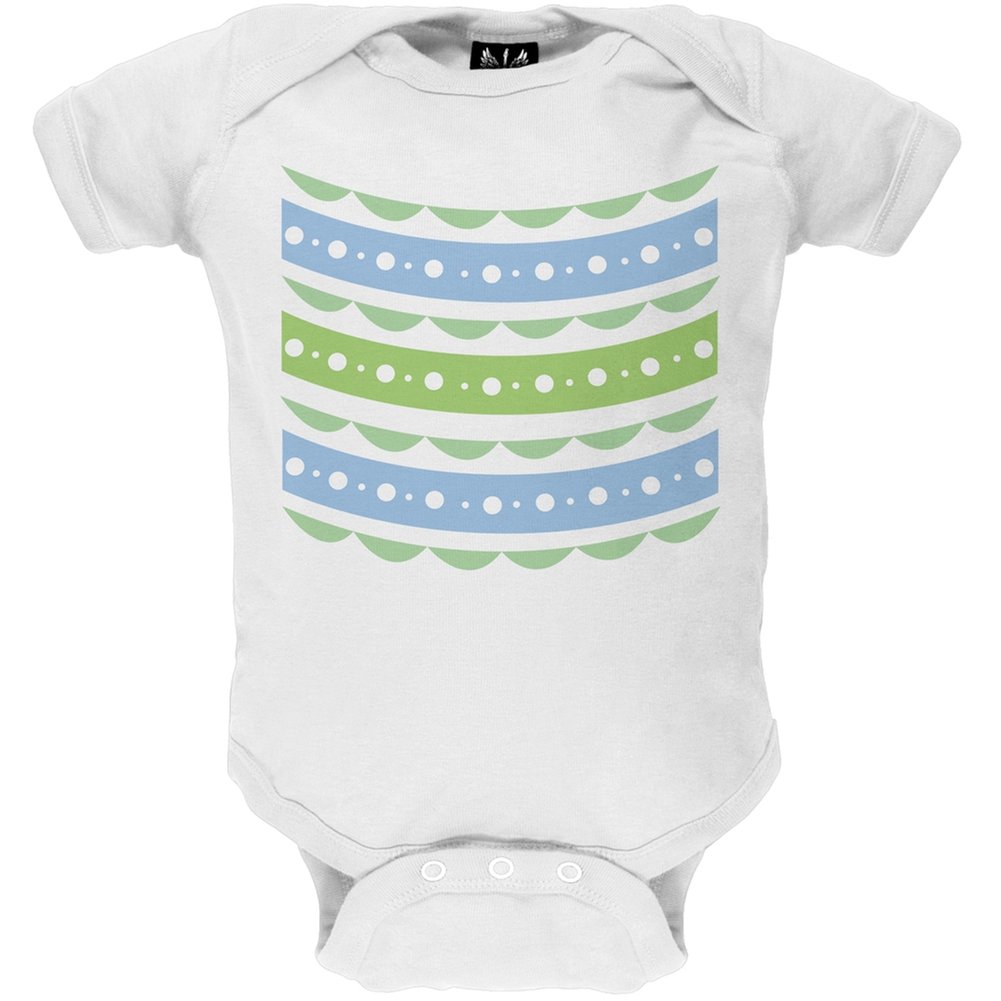 Old Glory Easter Egg Blue Ribbon Baby Bodysuit - Patriotic 4th of July Outfit for 12-18 Months | Perfect for Independence Day Celebrations, Photo Shoots & Family Gatherings