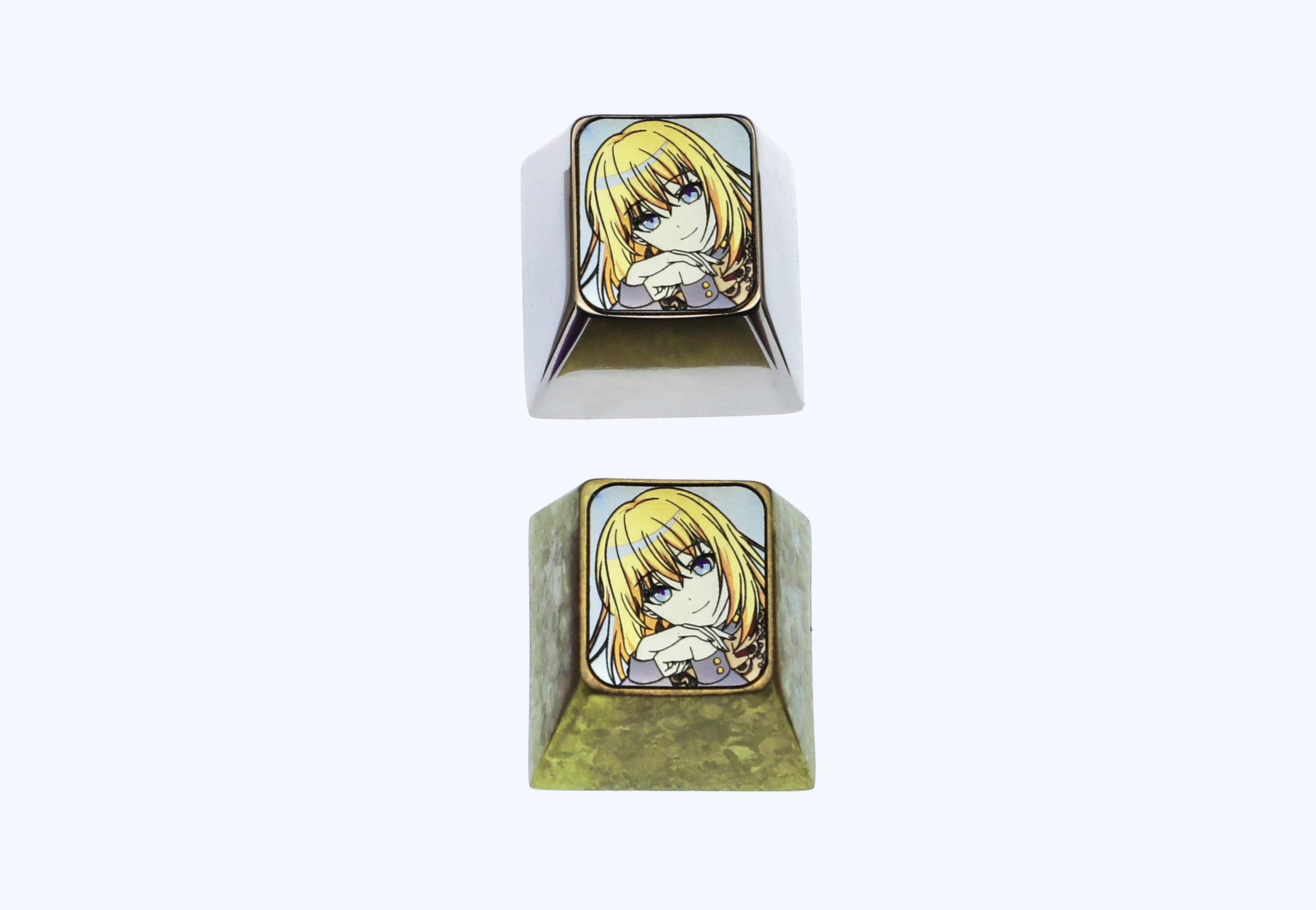 Misumi Hatsune Anime Character 1U Titanium Alloy Personalized Keycap - Durable Metal Decorative Keycap for Mechanical Keyboards - Perfect for Gaming, Typing & Custom Keyboard Builds