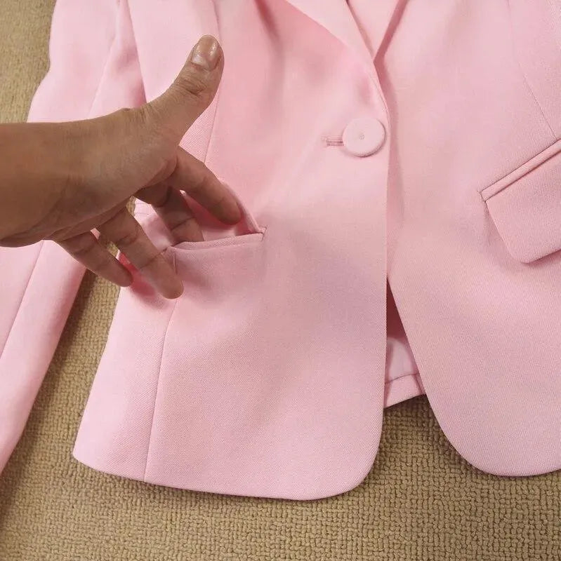 Trendy Pink Pantsuit for Women - Elegant Office Wear & Evening Outfits | Comfortable Stretch Fabric for Business Meetings & Special Occasions