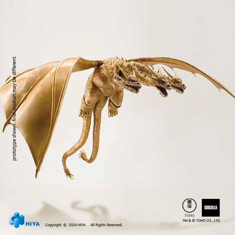 1/18 Scale HIYA 10-inch Godzilla vs. King Ghidorah Action Figure - Exquisite Collectible for Movie Fans & Display