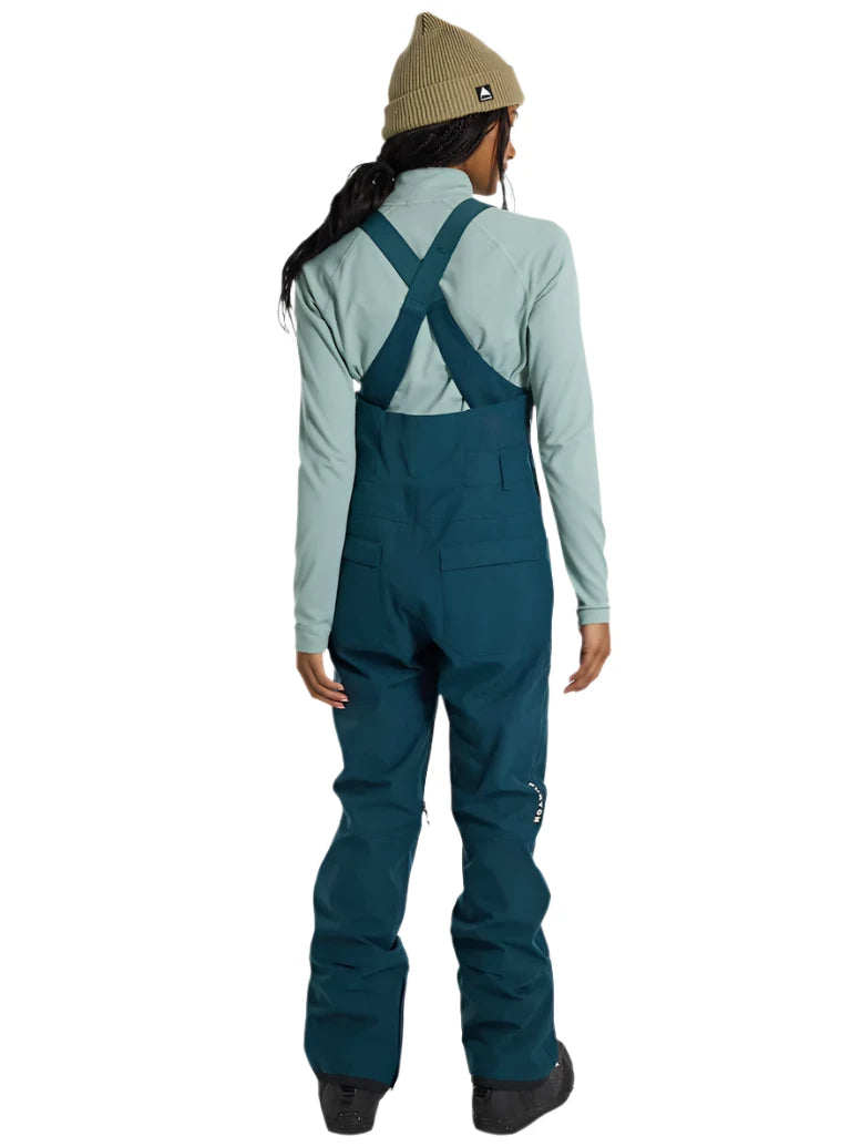 Burton Women's Avalon Stretch 2L Waterproof Bib Snow Pants 2025 - Insulated Winter Ski Pants for Women - Perfect for Skiing, Snowboarding & Cold Weather Outdoor Activities