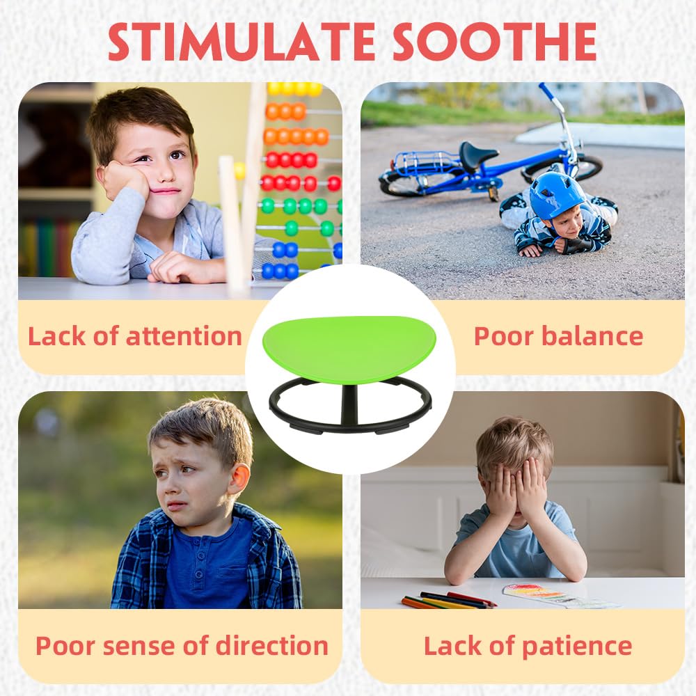 Sensory Spinning Chair for Kids with Autism & ADHD - Toddler Swivel Chair Sit & Spin Toy - Easter Birthday Gift for Boys & Girls - Calming Sensory Toy for Classroom & Home Use