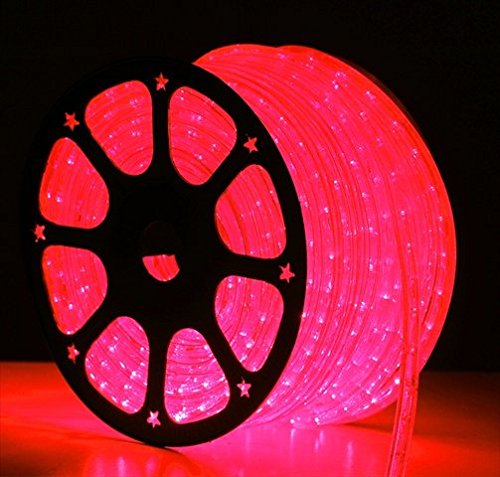 Westgate Lighting 150ft Incandescent Rope Light - 2-Wire 120V Holiday String Lights (Red) - Perfect for Christmas Decorations, Patio Lighting & Outdoor Party Decor