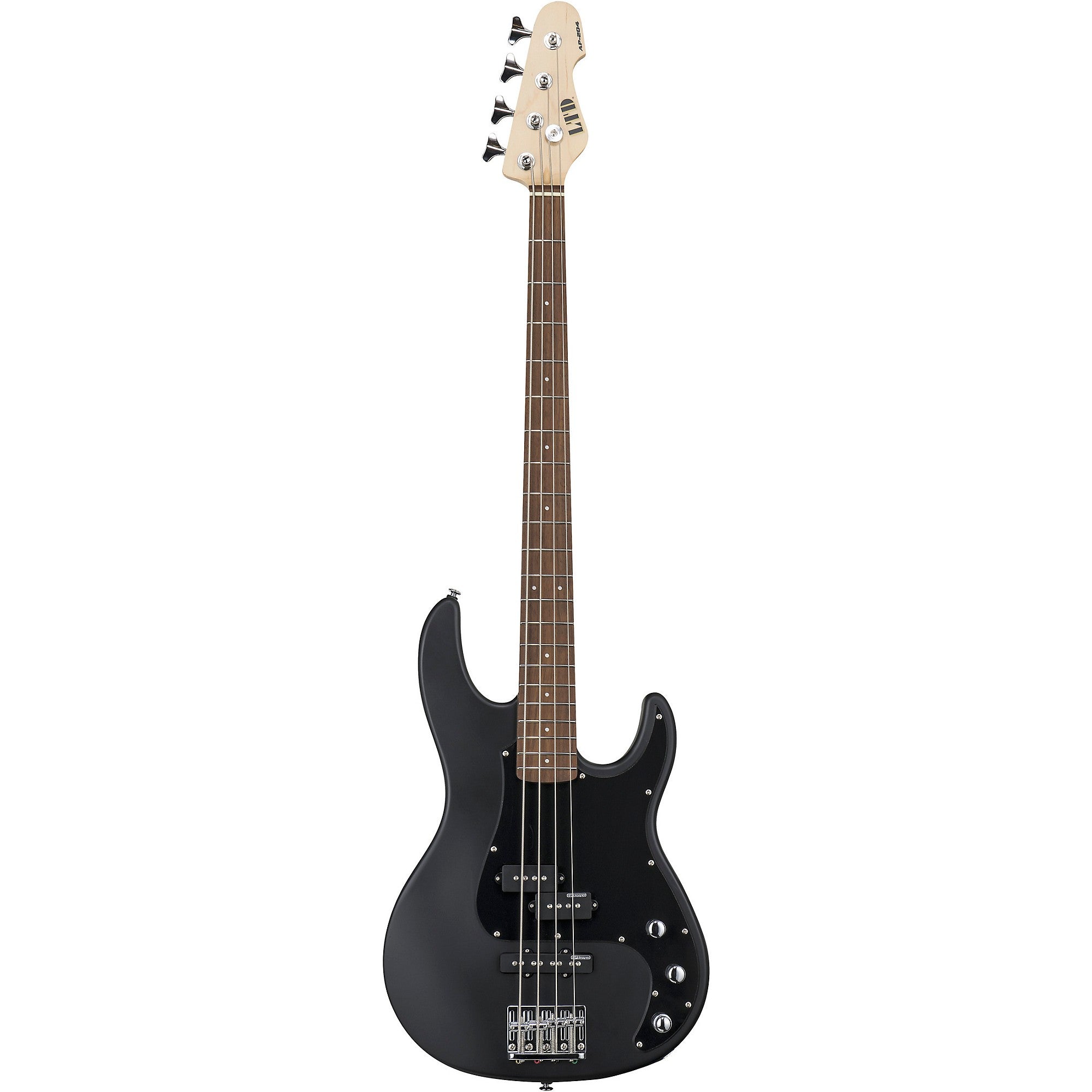 ESP LTD AP-204 Electric Bass Guitar - Satin Black Finish | Professional Bass for Rock, Jazz & Studio Recording
