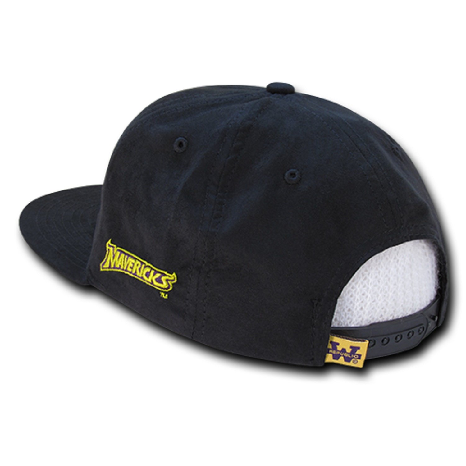 University of Minnesota State Mankato Mavericks NCAA Officially Licensed Snapback Cap - Faux Suede Retro Flat Bill Baseball Hat in Black | Perfect for Game Day, College Spirit & Fan Apparel