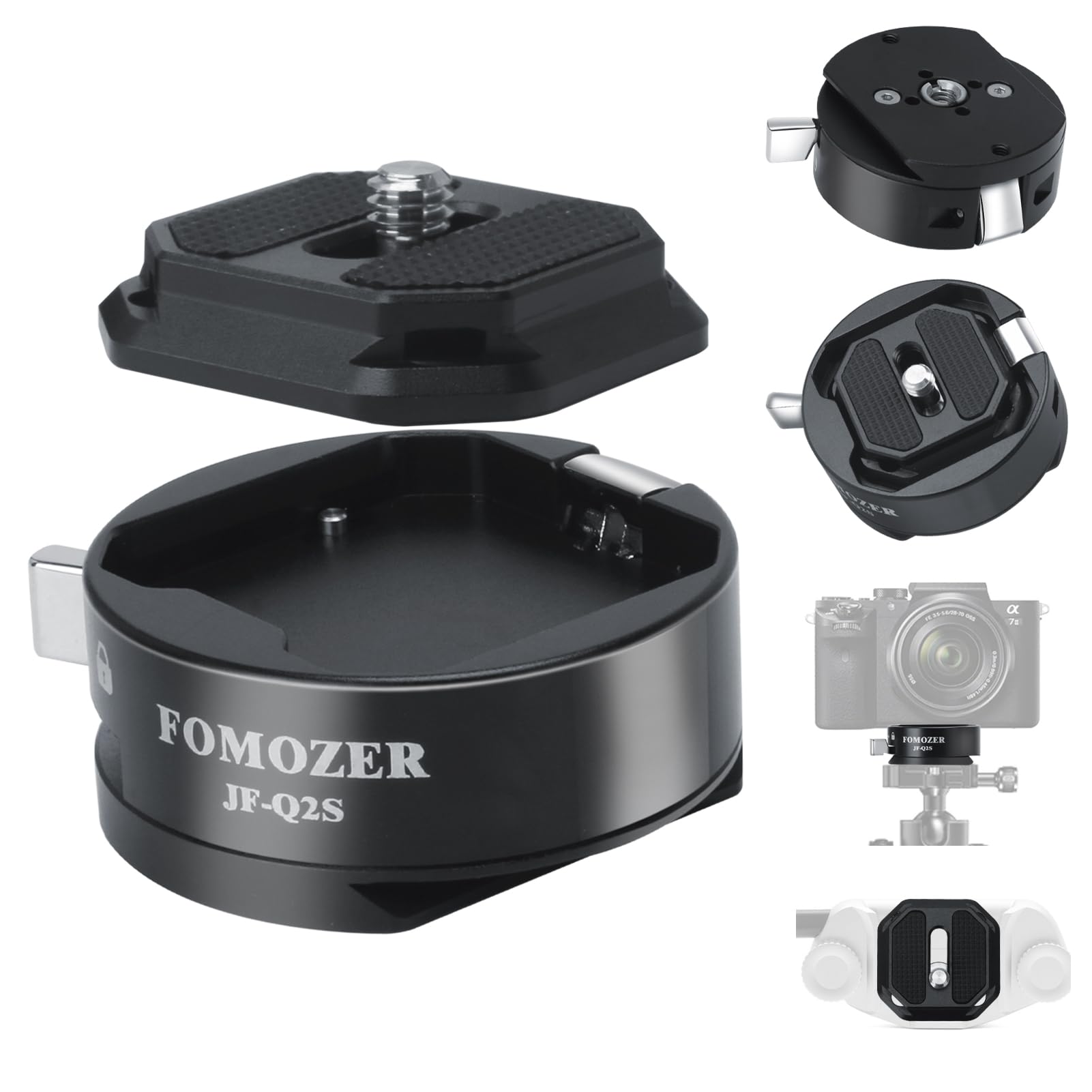 FOMOZER Camera Quick Release Plate with 1/4