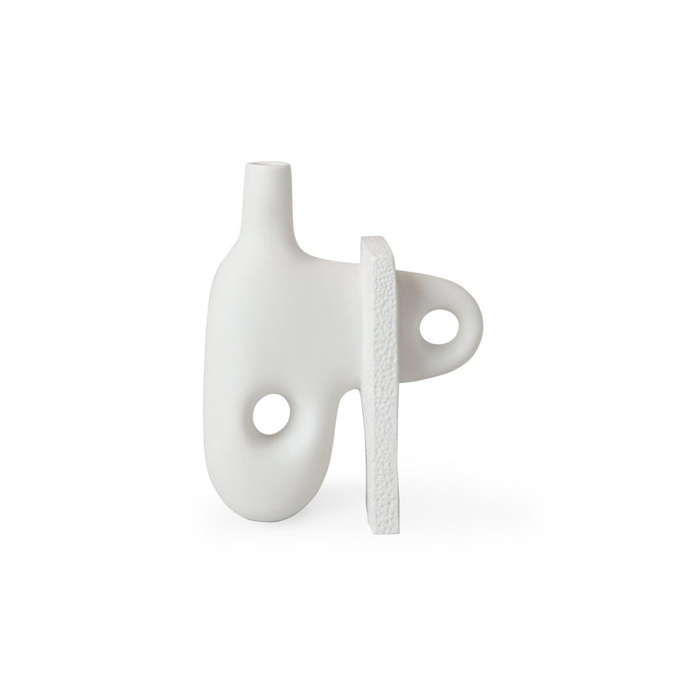 Elegant Paradox Small Vase - Modern Ceramic Home Decor for Flowers, Centerpiece & Tabletop Display - Perfect for Living Room, Bedroom & Wedding Decorations