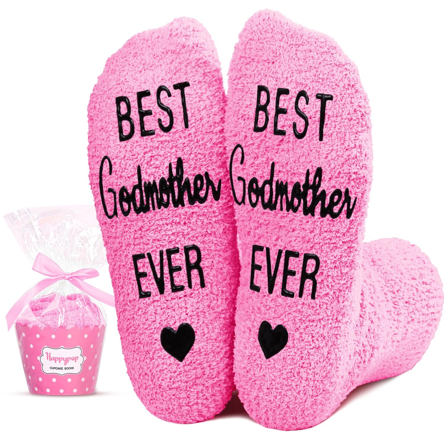 Best Godmother Gifts from Godchild - Thoughtful Present for Godmothers, Goddaughters & Godsons | Unique Mother's Day Gift for God Mom | Light Pink 'Best Godmother Ever' Keepsake (6-10