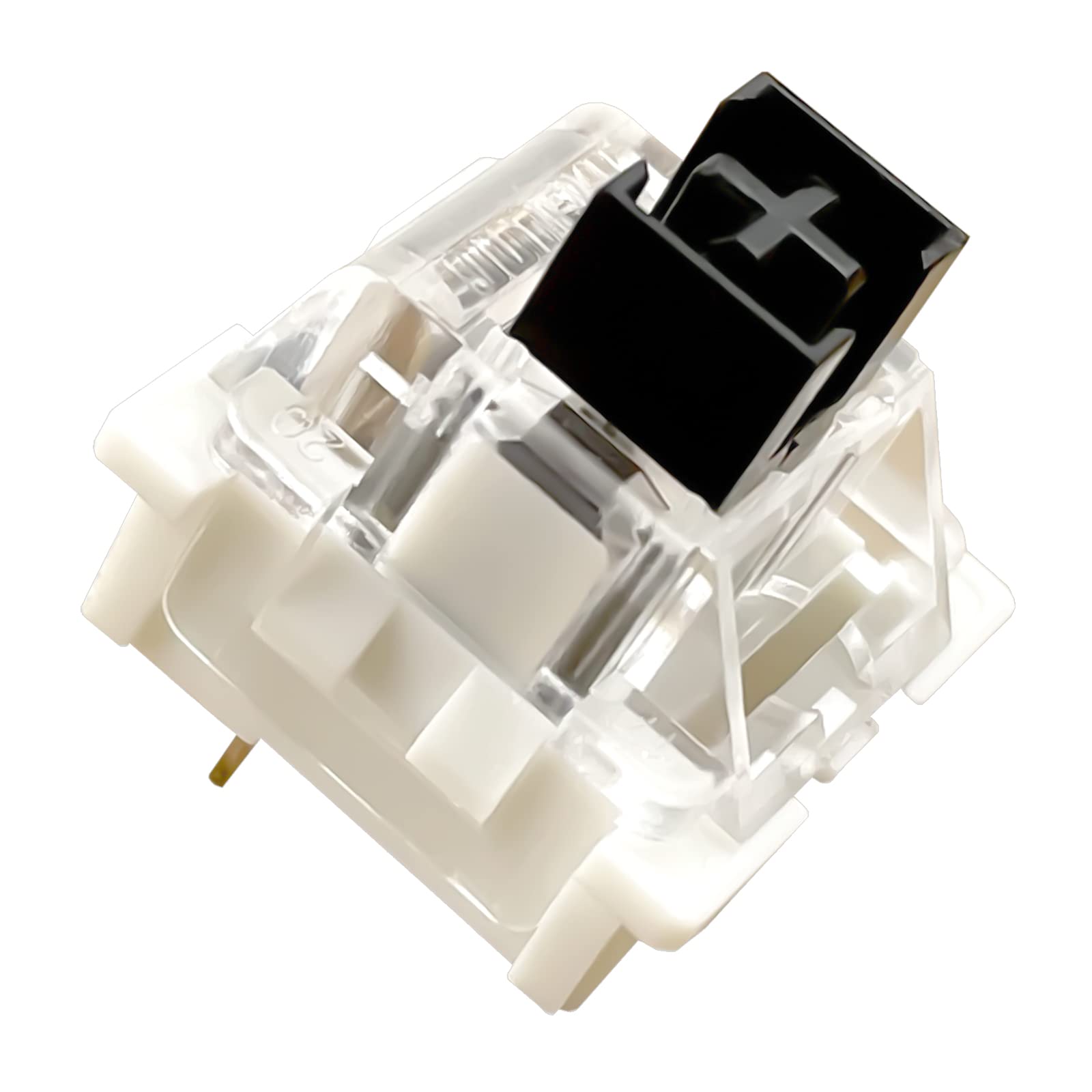 OUTEMU Black Switch 3 Pin - 72pcs Mechanical Keyboard Switches Compatible with Gateron & Cherry MX (DIY Replacement for Gaming Keyboards) - Perfect for Esports, Typing & PC Gaming Enthusiasts