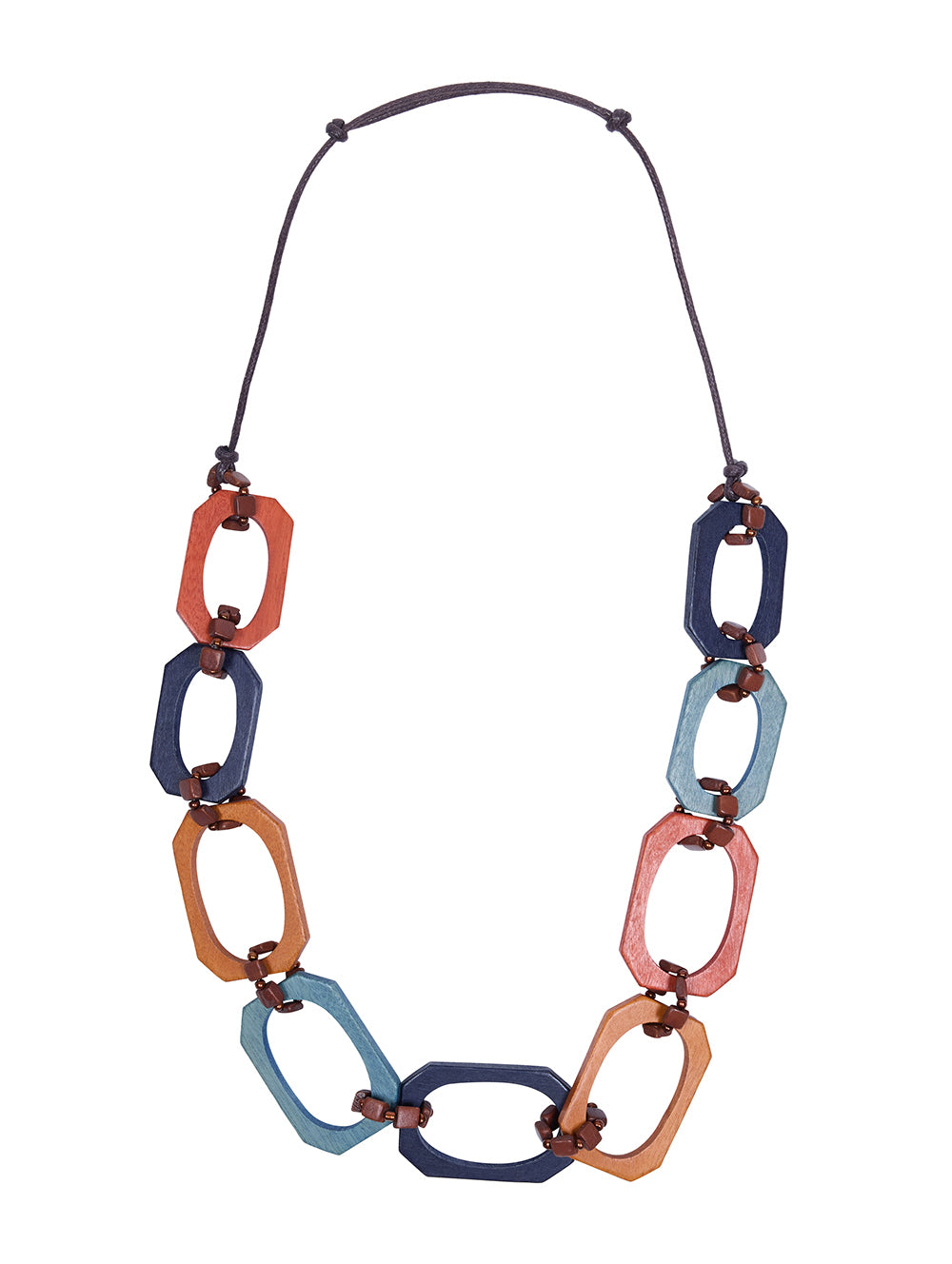 Abstract Wooden Necklace for Women - Handmade Boho Pendant Jewelry - Perfect for Casual Wear, Festivals & Boho Fashion