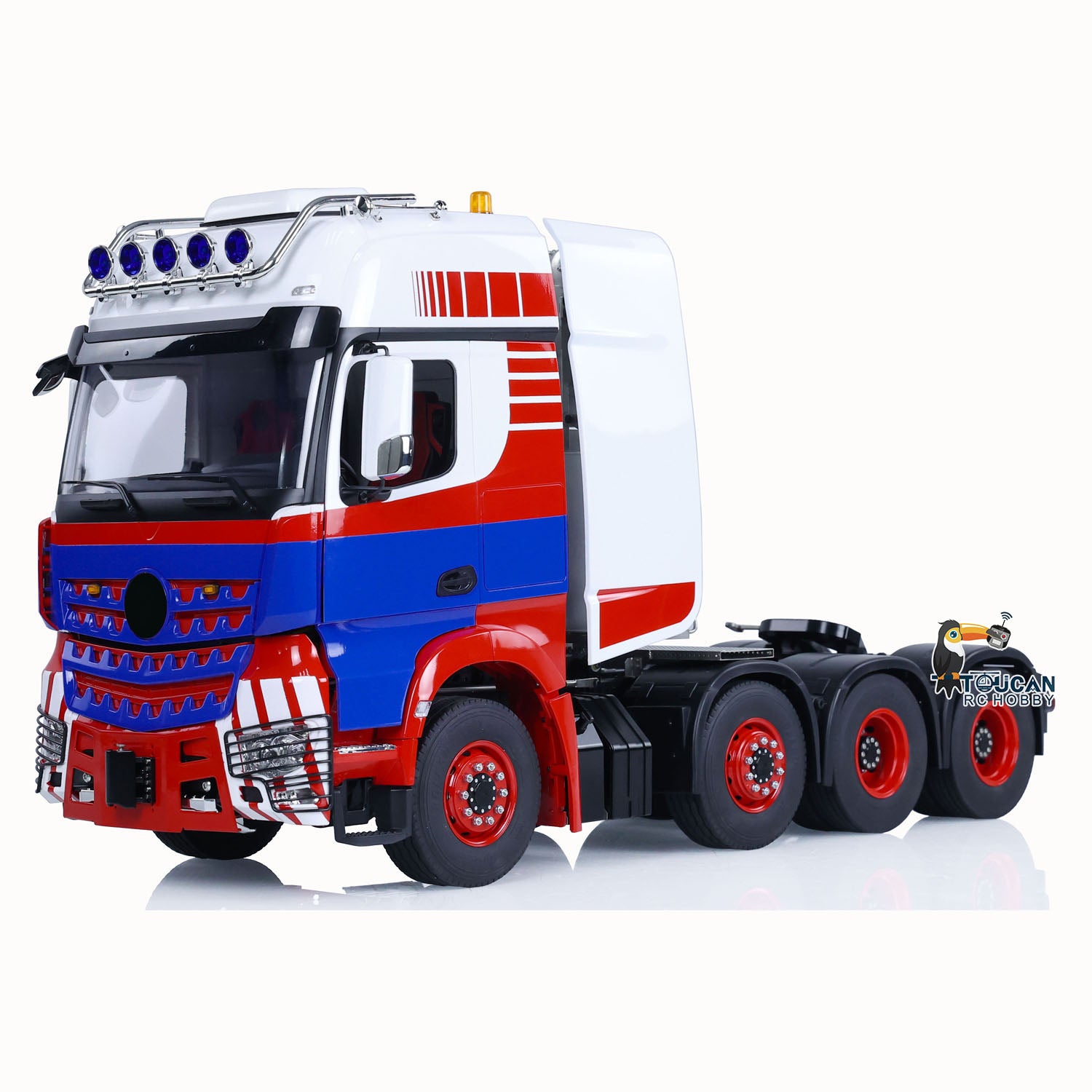 1/14 Scale 8x8 LESU RC Tractor Truck - Remote Control Construction Vehicle with Metal Chassis, Smoke & Sound Effects - DIY Electric Toy Car for Adults (Model 1851 3363) - Perfect for Construction Site Play, Off-Road Adventures & RC Hobby Enthusiasts