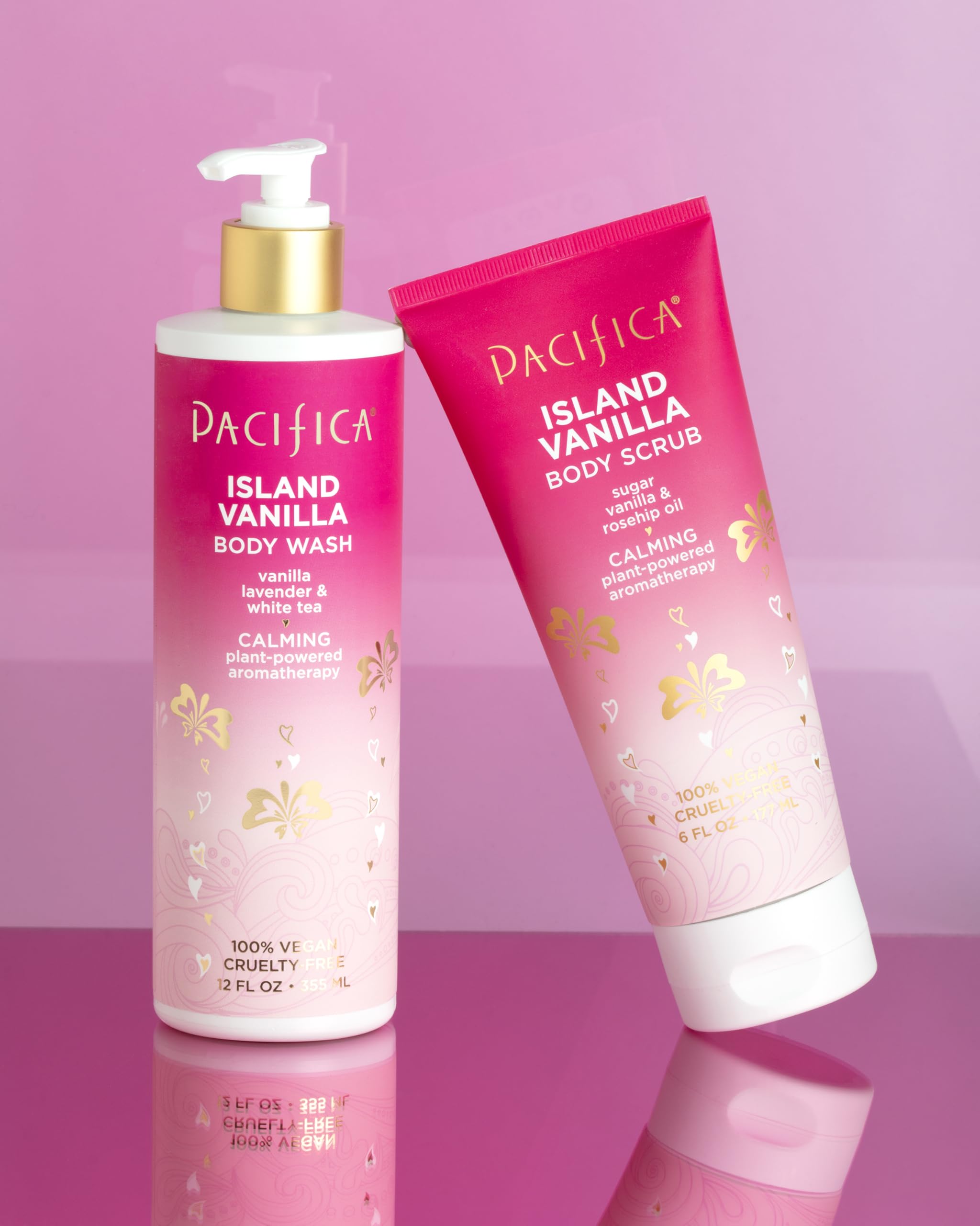 Pacifica Island Vanilla Body Lotion - Vegan & Cruelty-Free Moisturizer with Vitamin E, Almond Oil & Coconut Water - Tropical Vanilla Coconut Scent for Dry Skin - Plant-Based Aromatherapy for Relaxation & Self-Care - Dermatologist Tested