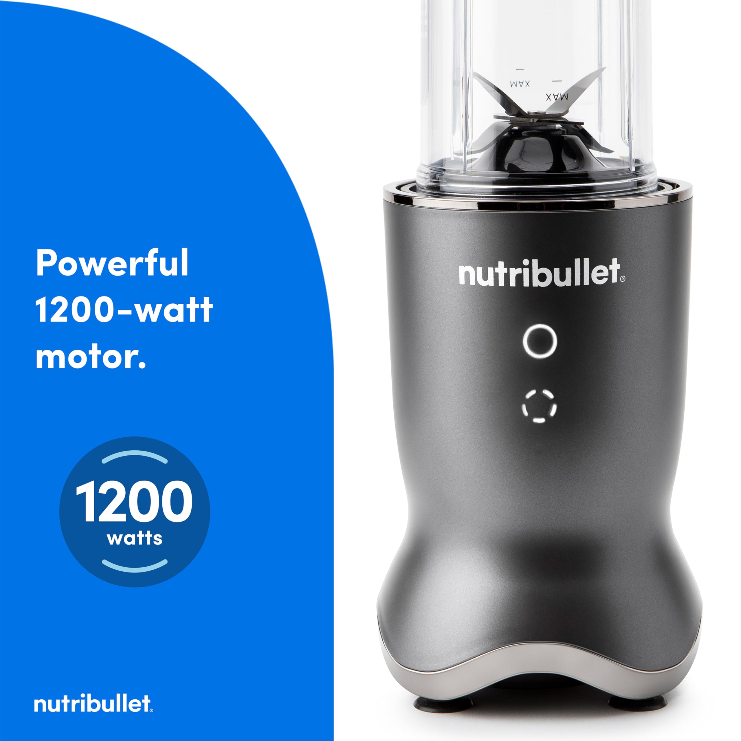 Nutribullet Ultra Personal Blender NB50500 - 32 oz High-Speed Blender with 1200W Motor, Gray | Perfect for Smoothies, Protein Shakes & Meal Prep at Home or Office