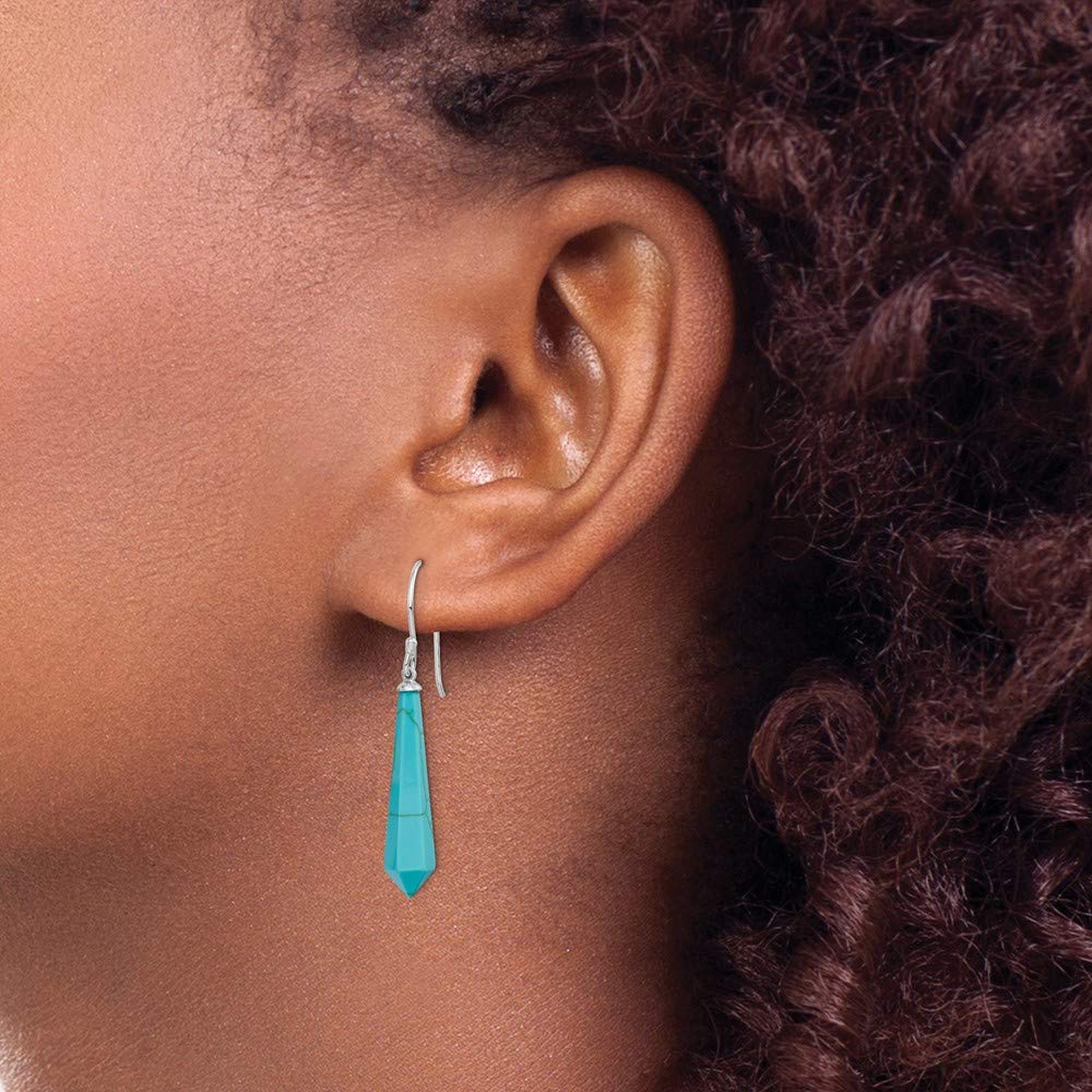 925 Sterling Silver Turquoise Dangle Earrings for Women | Handmade Fine Jewelry Gift for Her | Perfect for Weddings, Parties & Everyday Wear