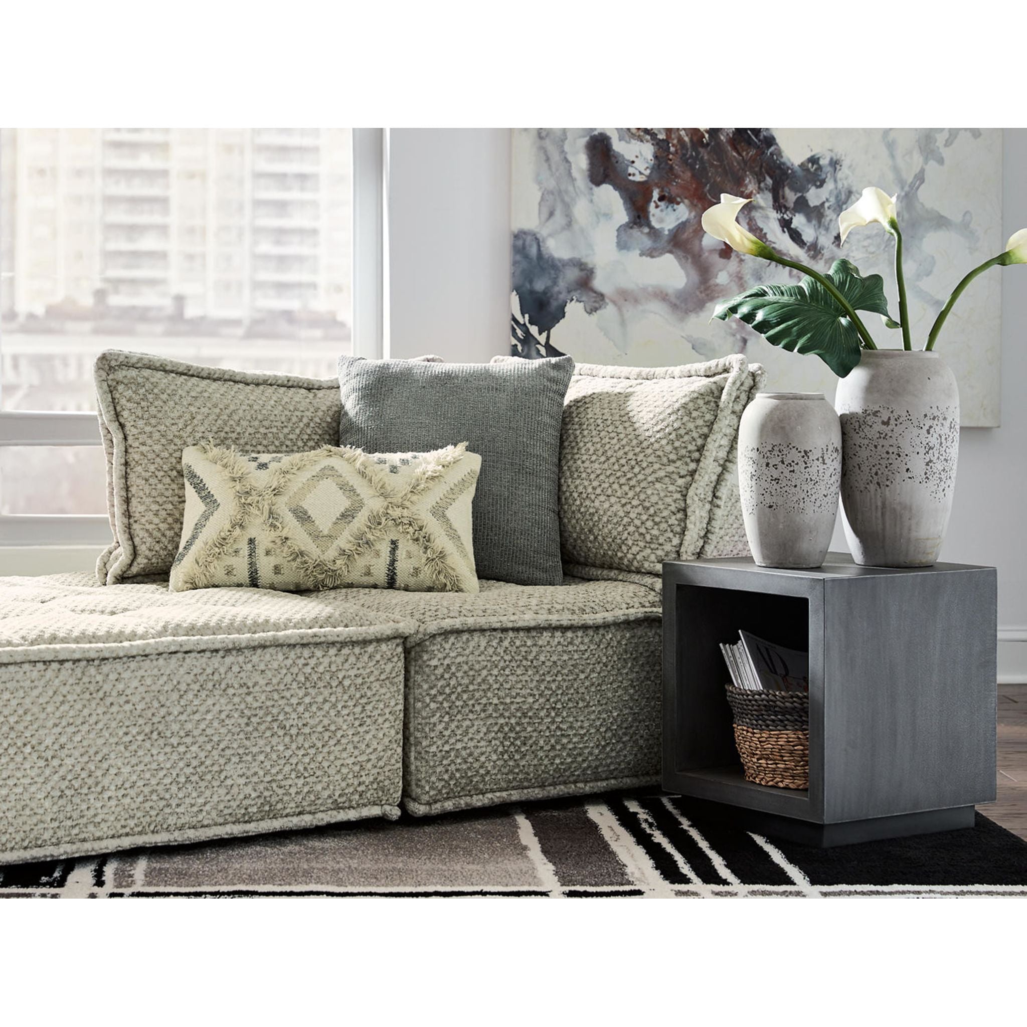 2-Piece Modular Sectional Sofa Set - Modern L-Shaped Couch for Living Room, Lounge & Office - Comfortable & Stylish Home Furniture