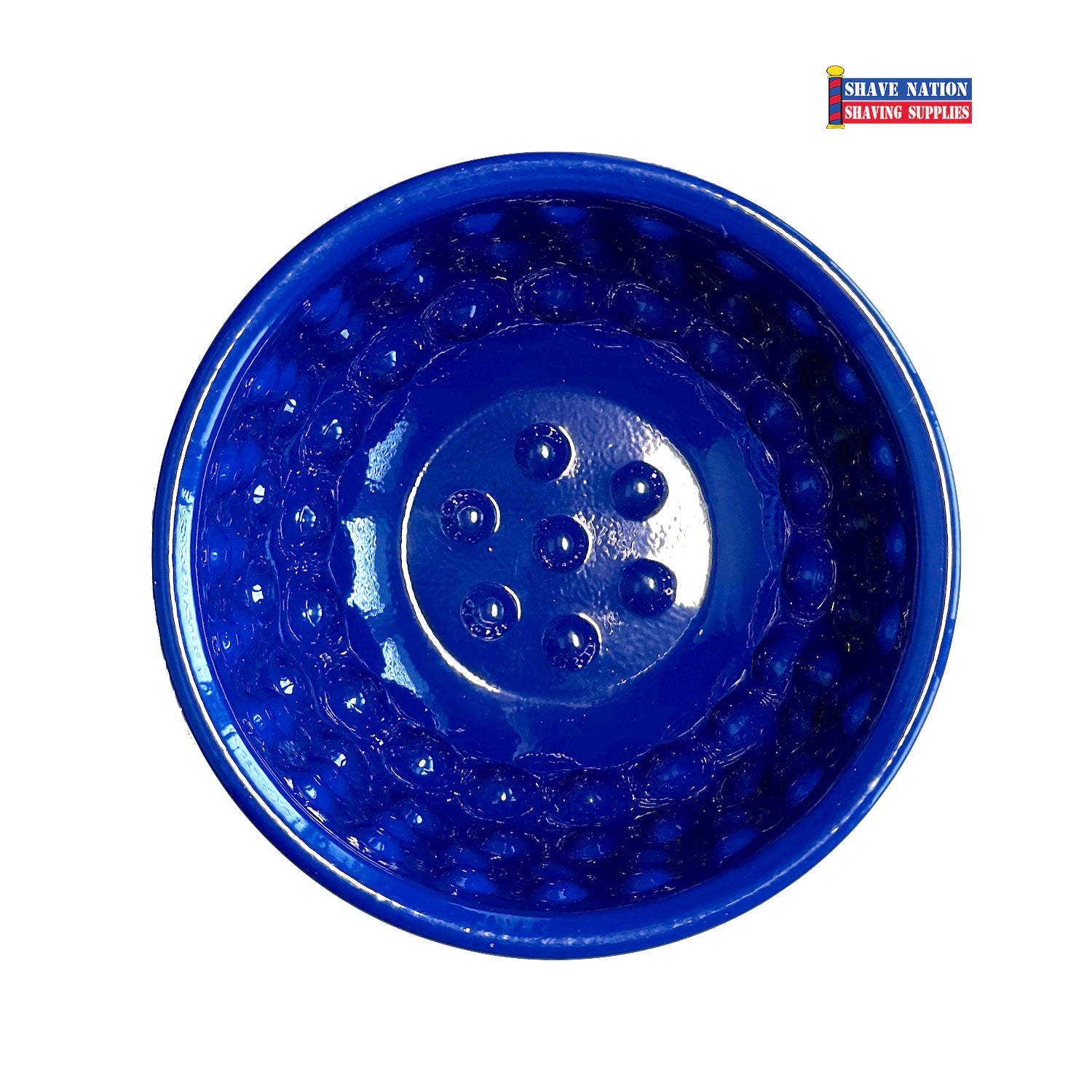 Shave Nation Bumpy Palm Bowl - Premium Shaving Soap Bowl for Men, Non-Slip Grip, Perfect for Wet Shaving & Beard Care - Ideal for Home, Barber Shop & Travel Use