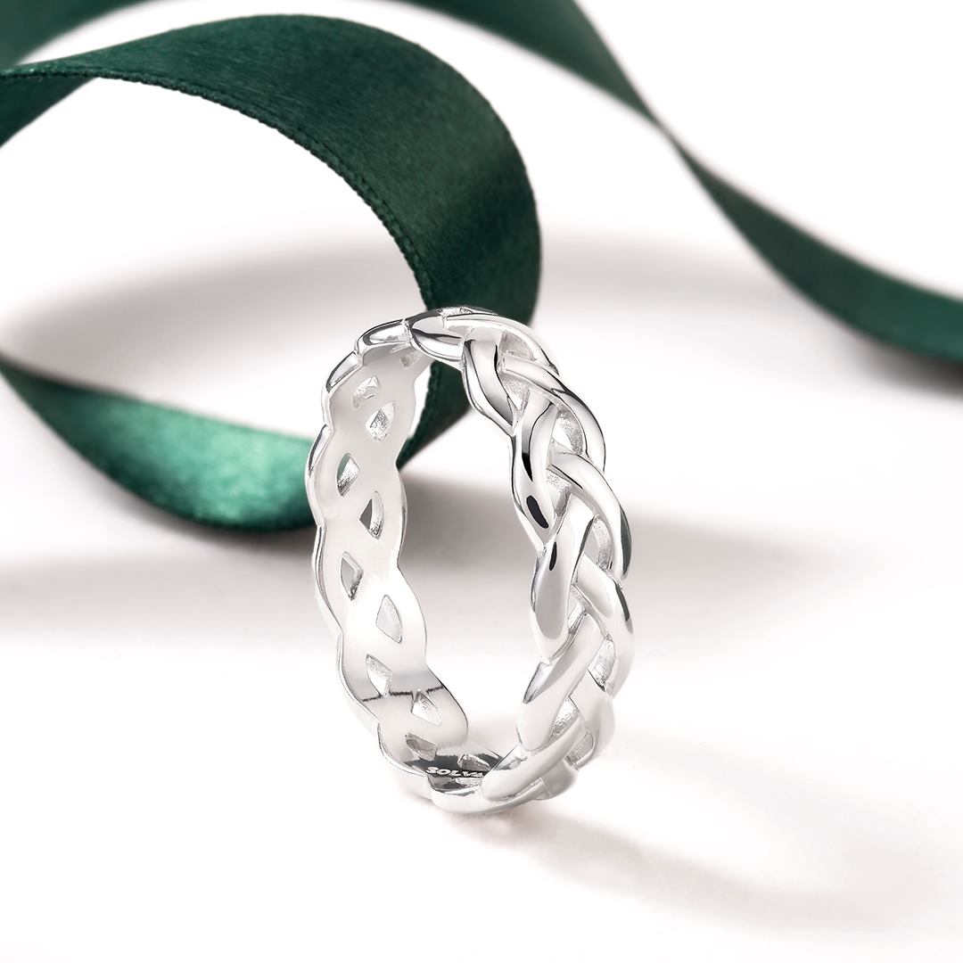 Celtic Knot Ring for Women - Sterling Silver Jewelry - Perfect for Weddings, Anniversaries & Everyday Wear