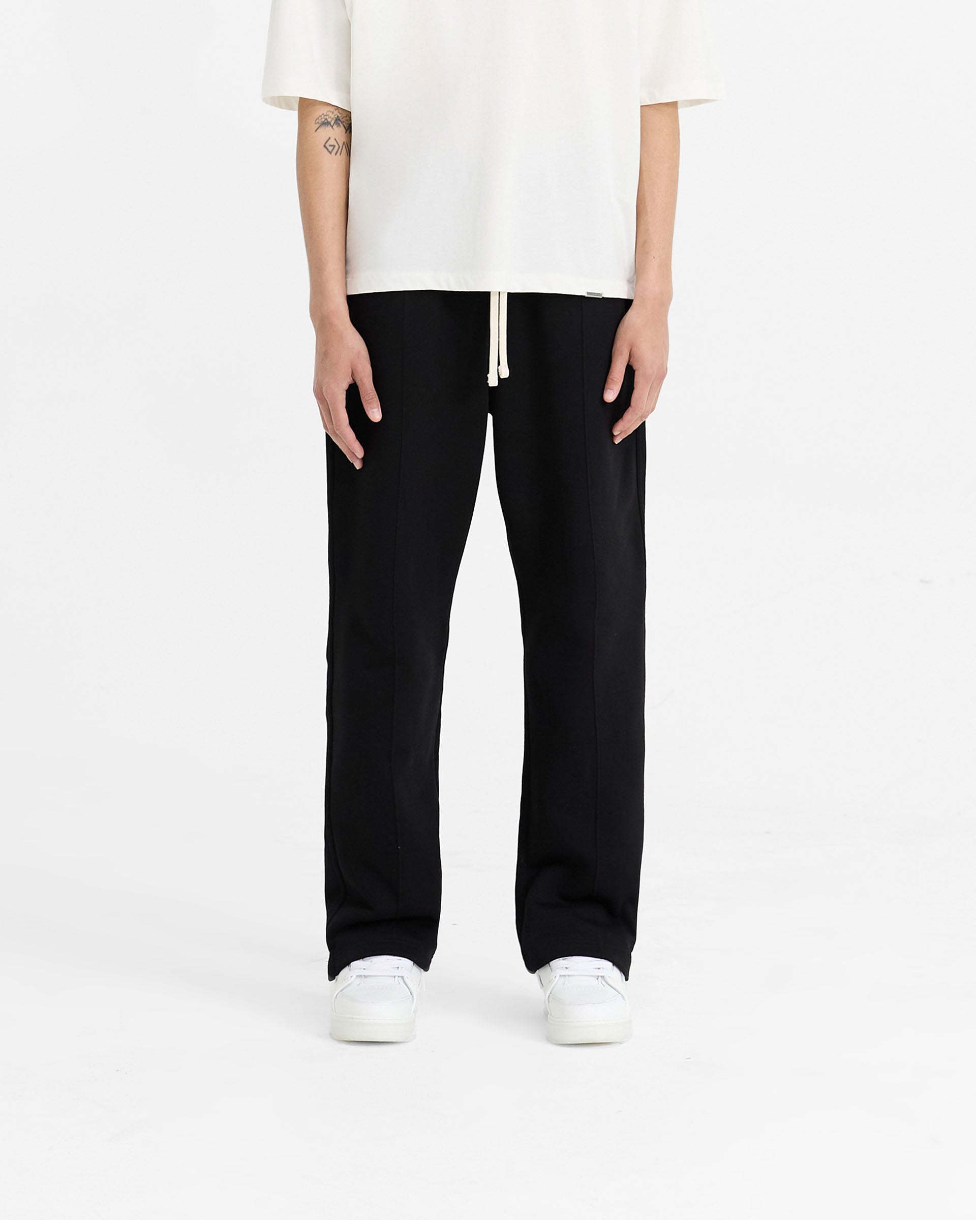 Initial Sweatpant - Black | Comfortable Casual Jogger Pants for Men & Women | Perfect for Lounge, Gym, and Everyday Wear