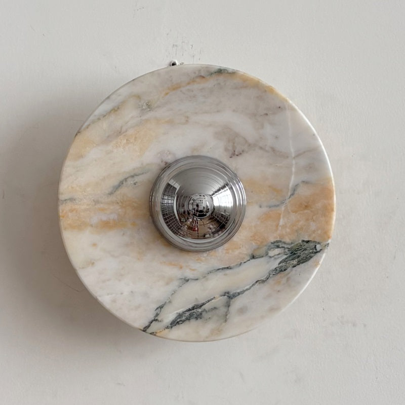Calacatta Marble Wall Sconce Light - Modern Gold Finish Bathroom Vanity Lighting for Bedroom, Hallway & Living Room Decor