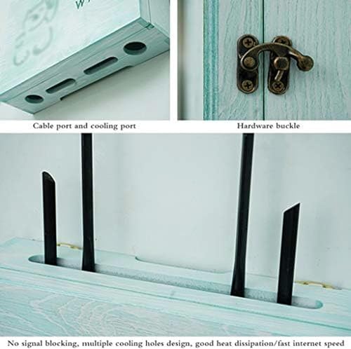 WiFi Router Wall Mount Shelf - Floating Storage Bracket for TV Accessories, Set Top Box & Cable Management | Perfect for Living Room, Bedroom or Office Organization