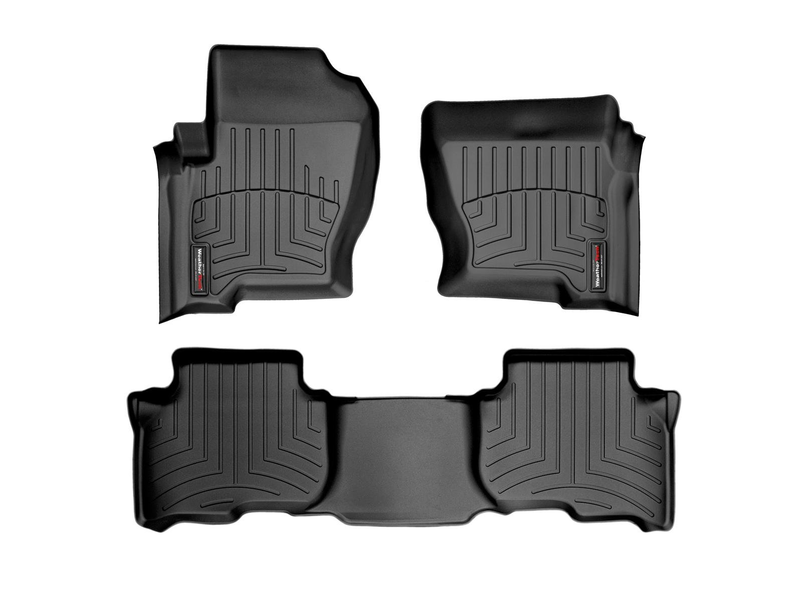 WeatherTech Custom Fit Car and Truck Floor Mats FloorLiner - All-Weather Protection for Sedans, SUVs & Pickups (Model 44046-1-2) | Perfect for Daily Commutes, Road Trips & Off-Road Adventures