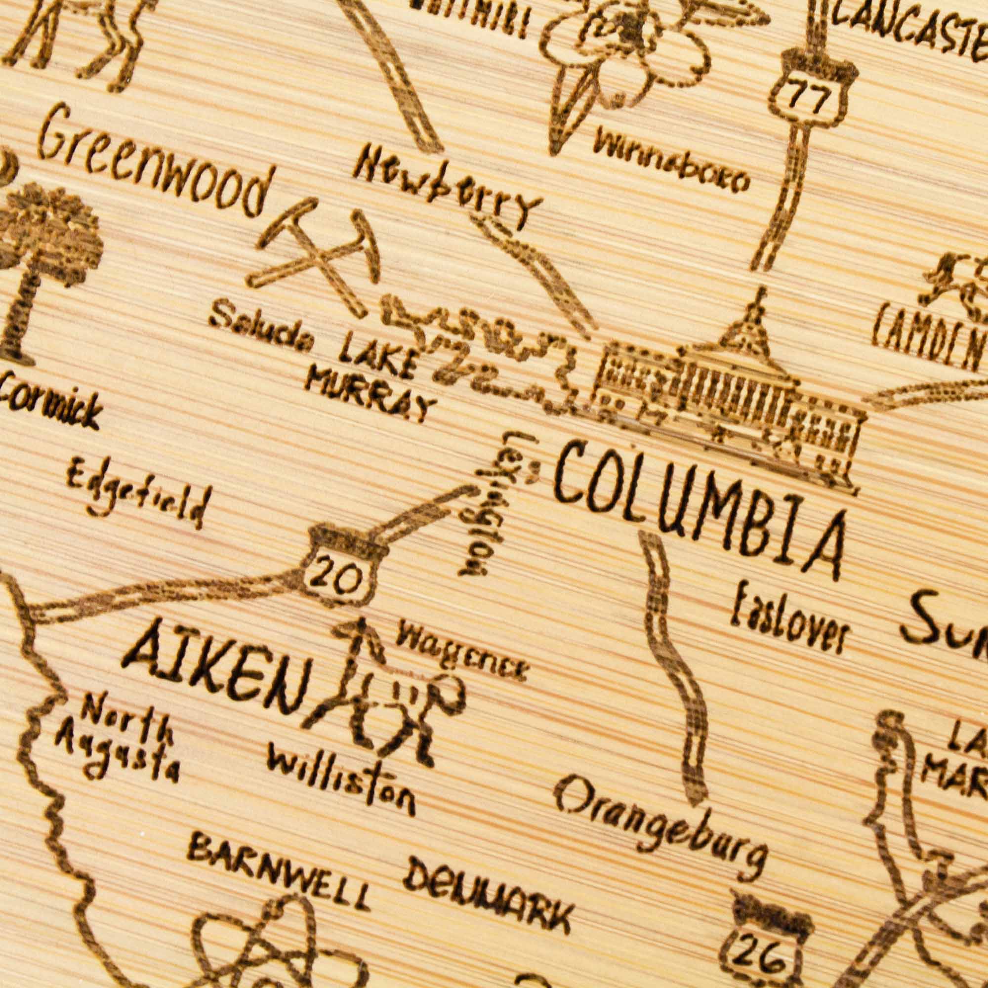 Premium South Carolina Wood Cutting Board - 11