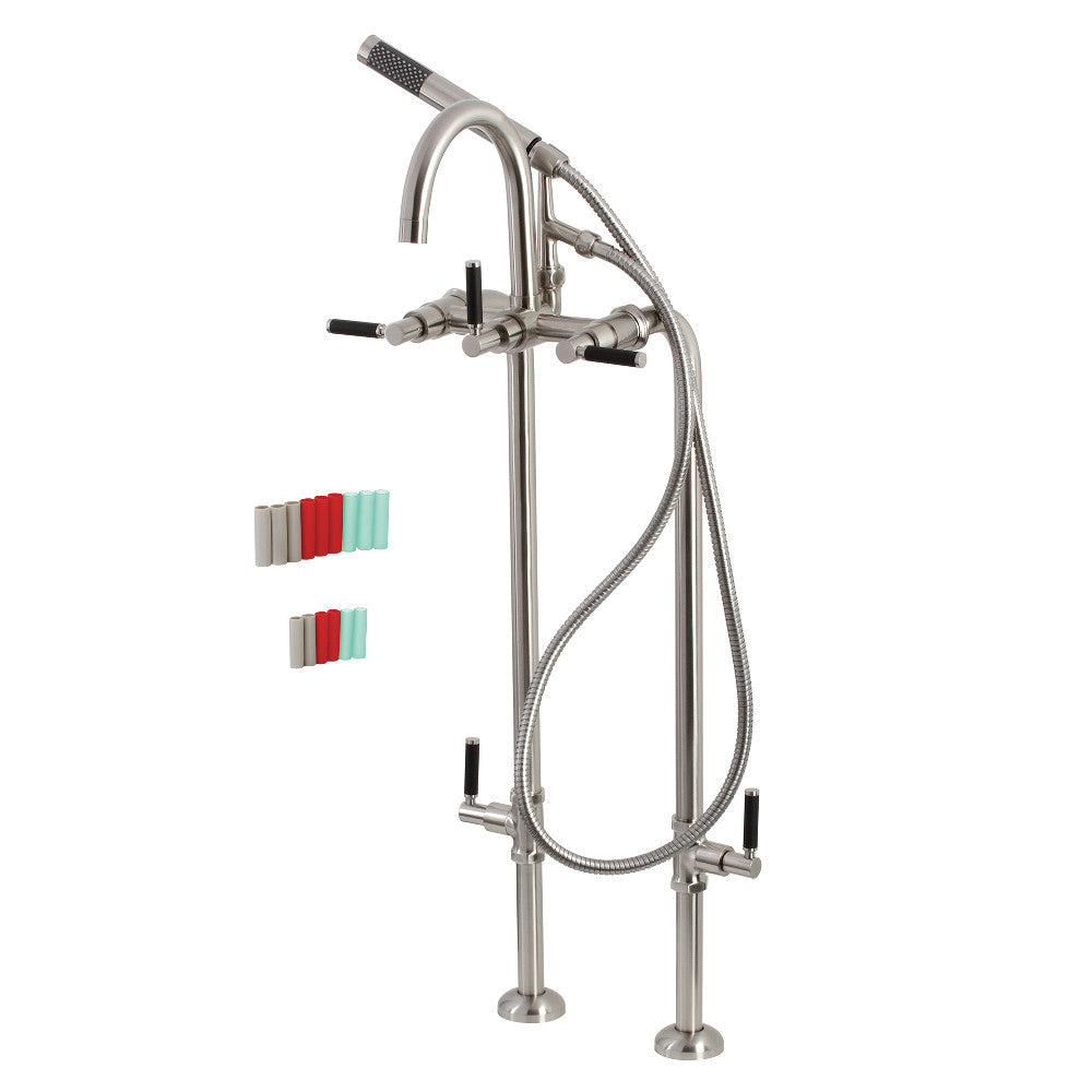 Vintage Aqua CCK8107DKL Freestanding Bathtub Faucet with Supply Line & Stop Valve - Perfect for Bathroom Renovation & Luxury Spa Experience