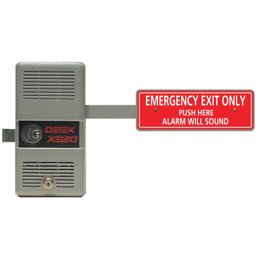 Detex Exit Alarm Lock - Heavy Duty Commercial Door Security Device for Emergency Exits | Ideal for Schools, Hospitals, and Office Buildings