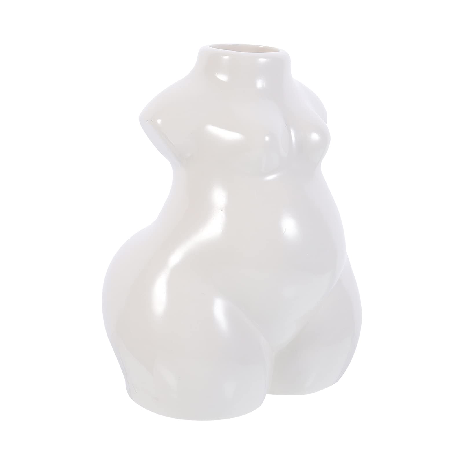Cabilock Female Form Ceramic Bud Vase - Handcrafted Body Shaped Flower Holder for Boho Home Decor | Perfect for Table Centerpieces, Wedding Decor & Bohemian Interior Design