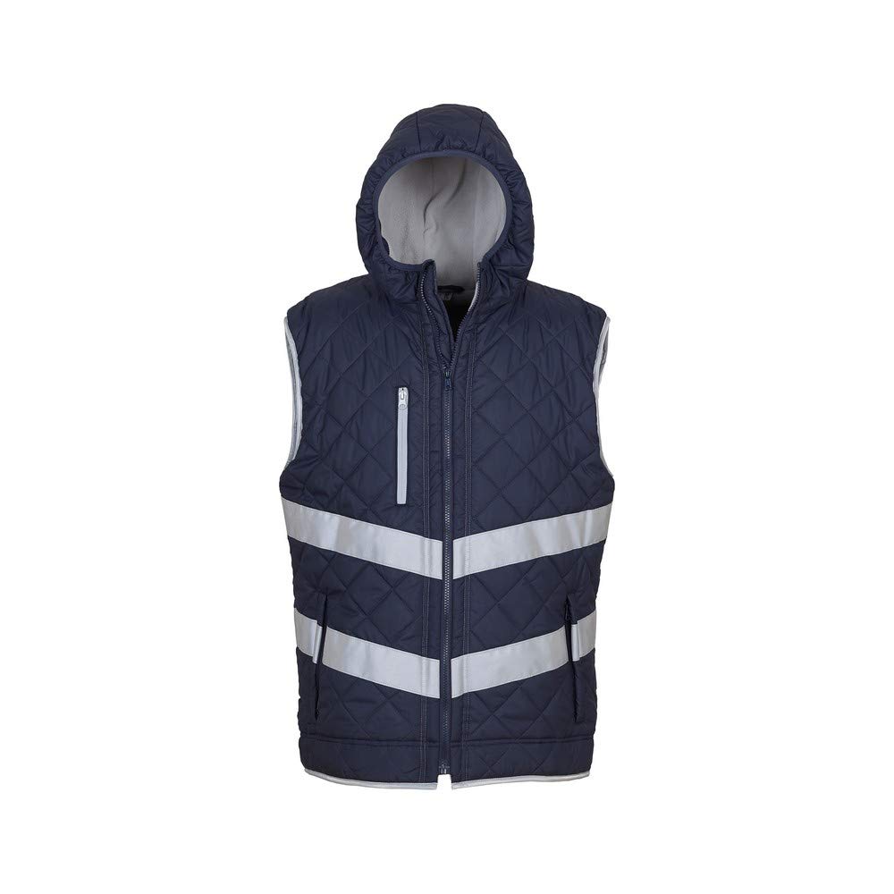 Yoko Unisex High Visibility Kensington Hooded Vest - Reflective Safety Wear for Adults | Perfect for Cycling, Running & Outdoor Work