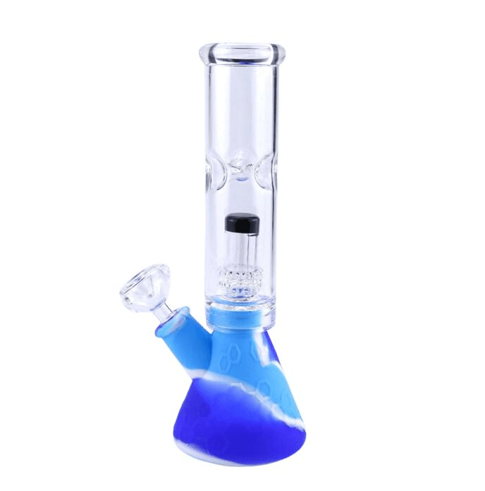 Premium Glass Silicone Bong - Durable Water Pipe for Smoking with Portable Design | Perfect for Home Use, Travel & Outdoor Activities