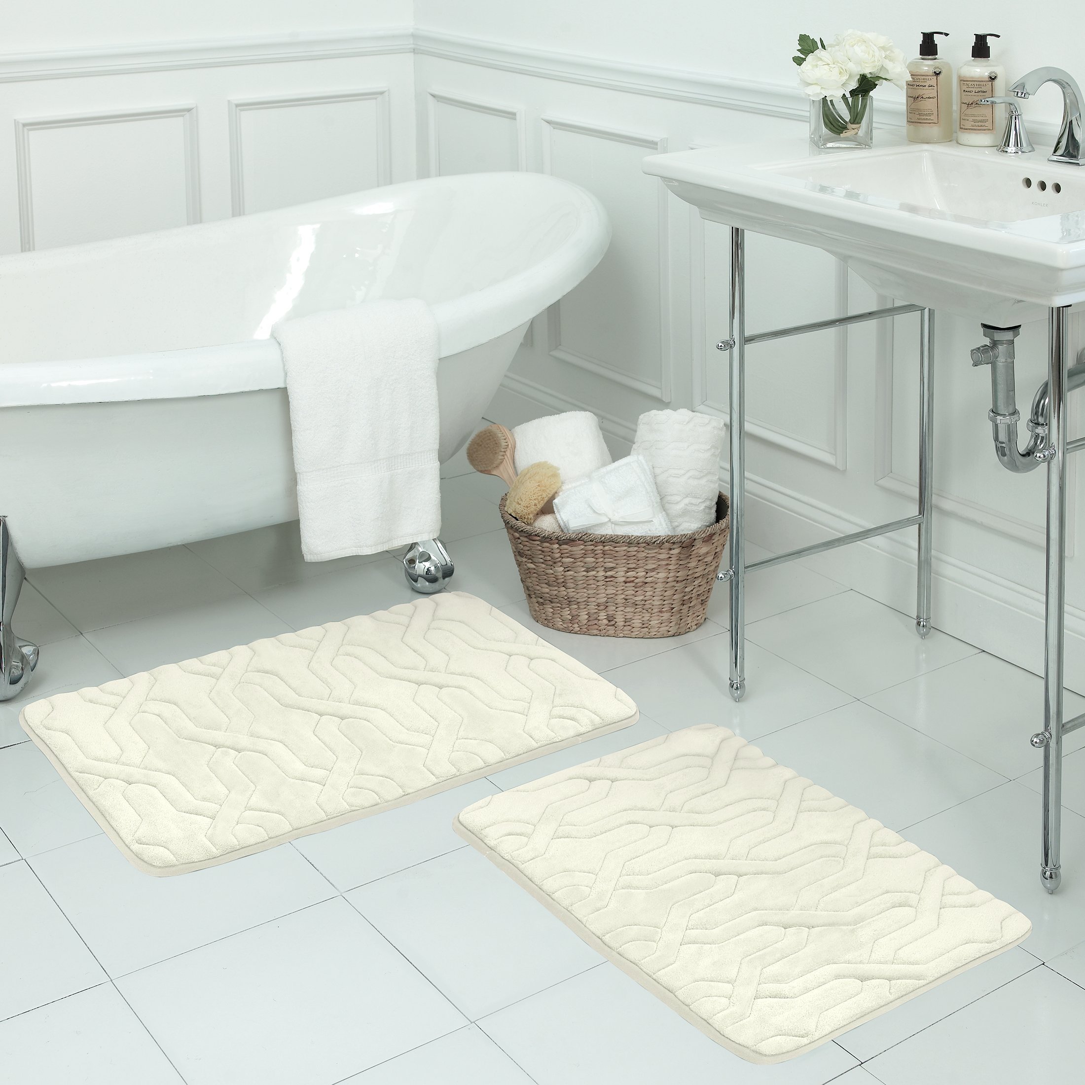 Premium Walden Bath Rugs 2-Piece Set - 17