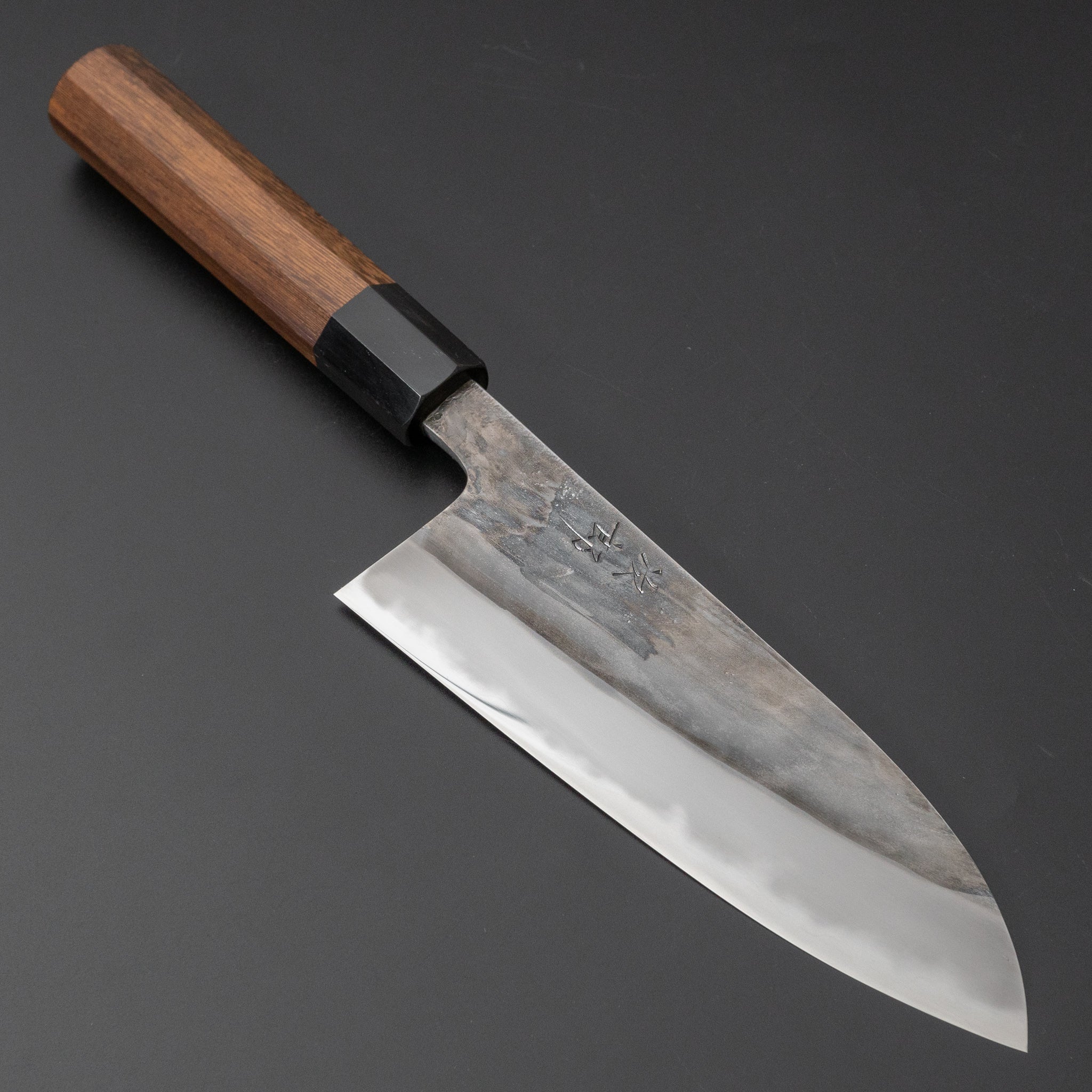 Premium Jiro Tsuchime Santoku Knife 165mm with Taihei Tagayasan Handle - Japanese Chef Knife for Slicing, Dicing & Chopping Vegetables, Meat & Fish - Perfect for Home Cooks & Professional Chefs