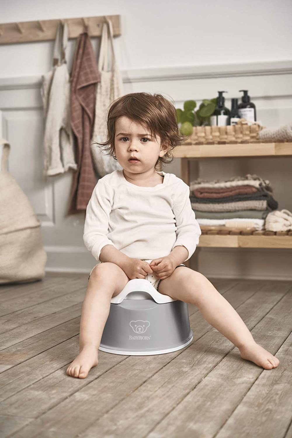 Baby Bjorn Smart Potty - Toddler Training Toilet with Splash Guard & Easy Clean Design | Perfect for Home, Travel & Daycare Use