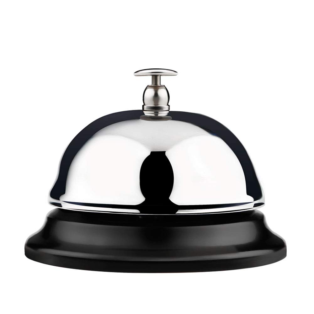 Service Bell with Big Button - Improved Call Bell & Desk Bell for Restaurants, Hotels, and Office Reception (Loud & Durable)