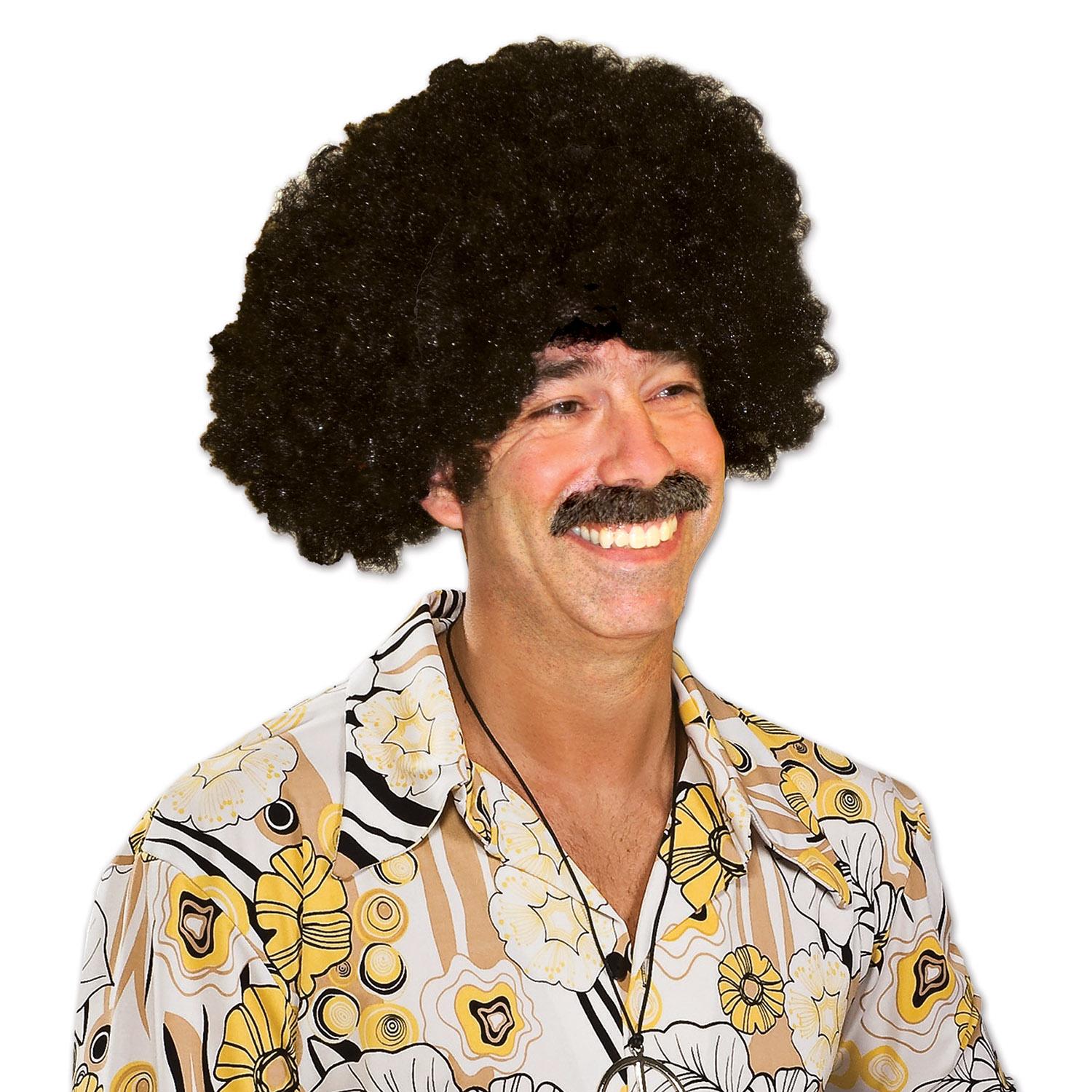 12 Pack Afro Wigs for Adults - Natural Black Curly Costume Wigs for Halloween, Cosplay, and Parties - Perfect for Dress-Up and Themed Events