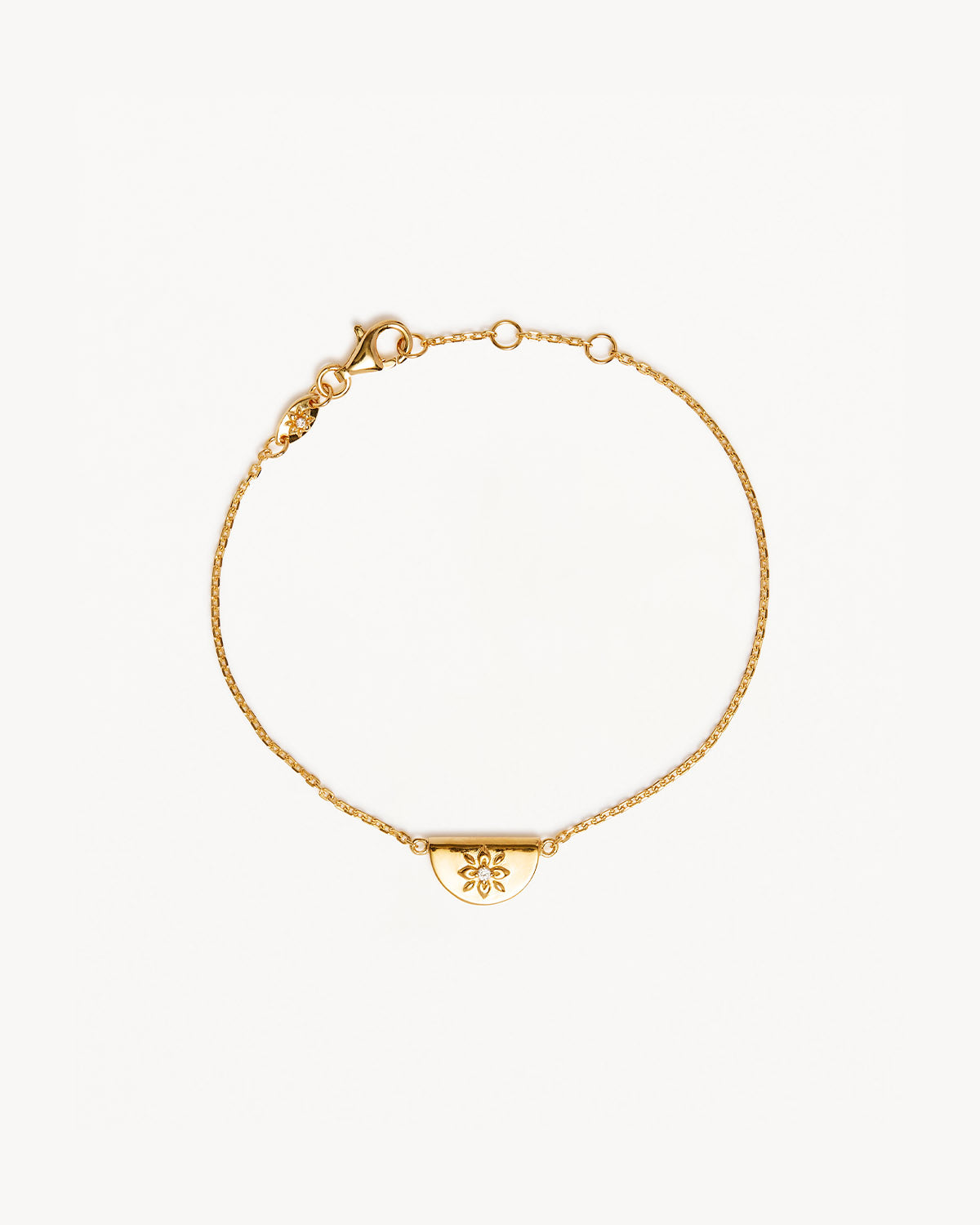 18K Gold Vermeil Lotus Bracelet for Women - Elegant Floral Bangle Jewelry Gift for Birthday, Anniversary & Special Occasions
