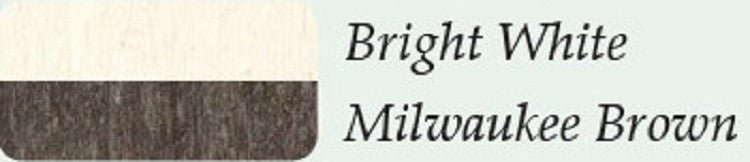 Bright White & Milwaukee Brown
