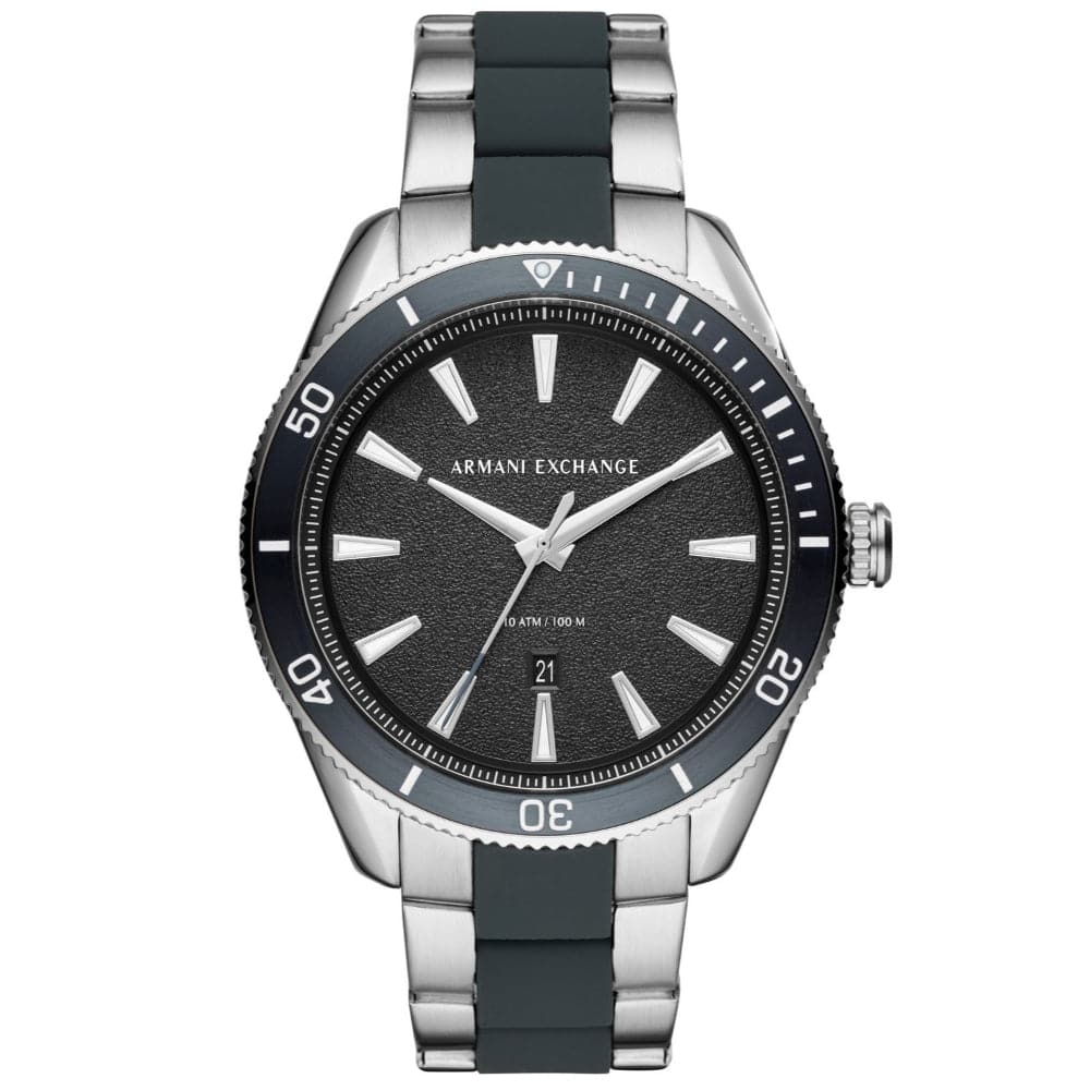 ARMANI EXCHANGE ENZO AX1834 Men's Stainless Steel Chronograph Watch with Date Display - Perfect for Business, Casual Wear & Special Occasions