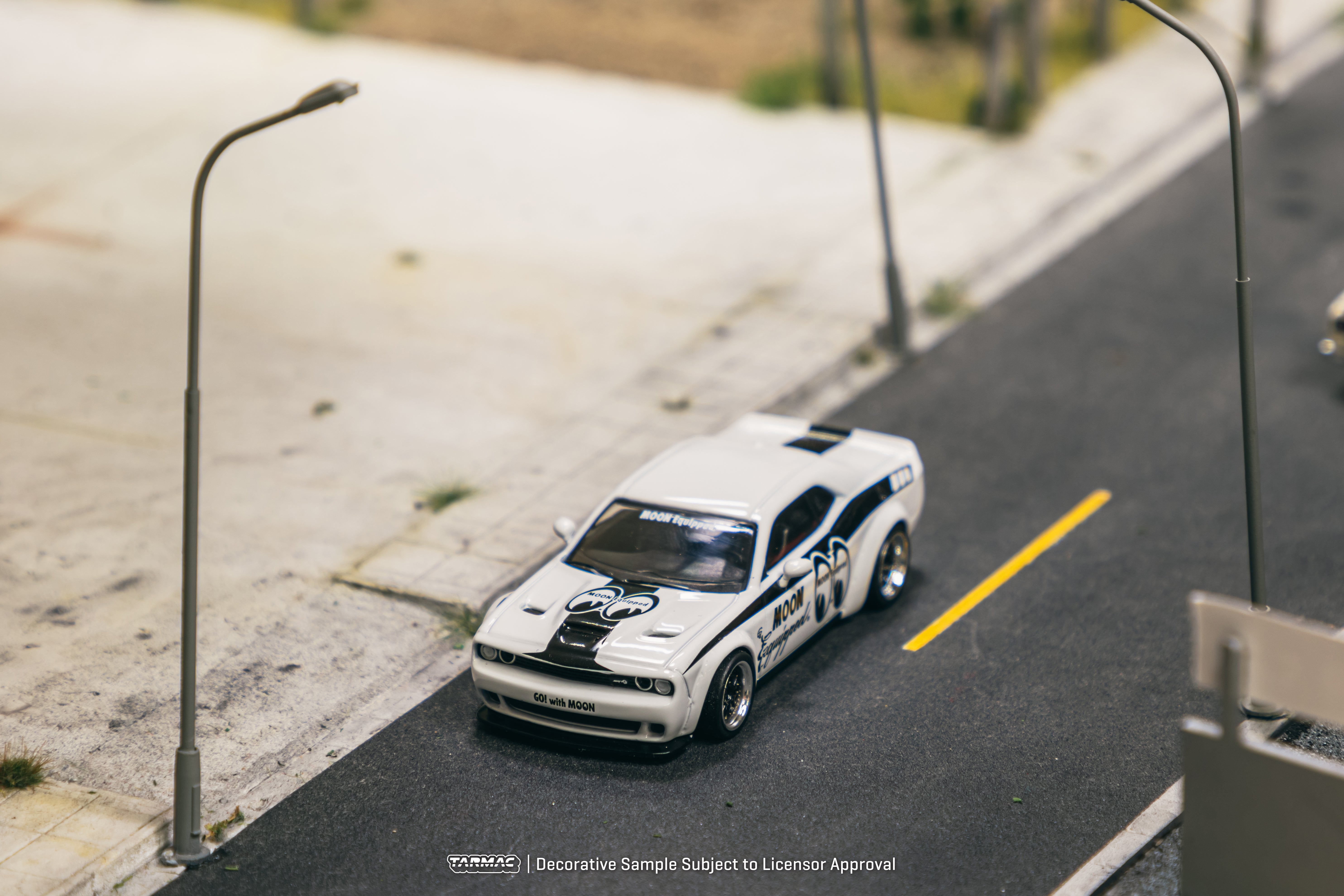 Tarmac Works 1/64 LB WORKS Dodge Challenger SRT Hellcat MOON Equipped Special Edition Diecast Model Car - Collectible Toy for Car Enthusiasts & Perfect Gift for Racing Fans