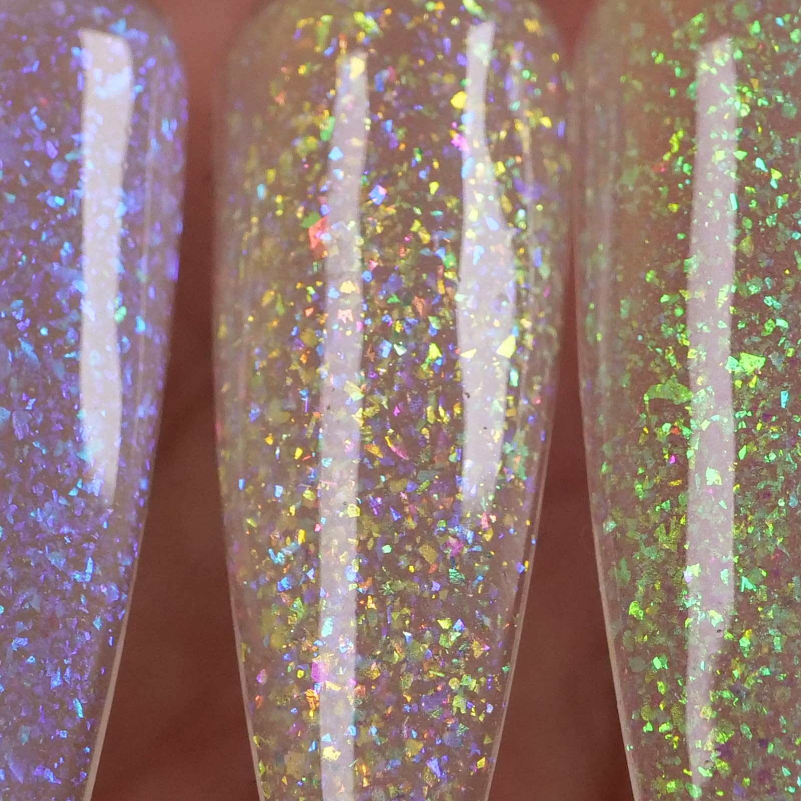 Glow in The Dark Opal Gel Nail Polish Set - 6 Color Changing Semi Clear Nail Polish with Top Coat (GP015) for UV/LED Manicure, Nail Art Designs & Party Nails