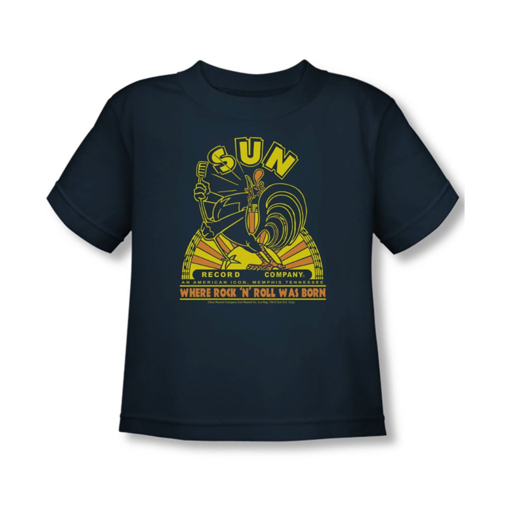 Sun Records Toddler T-Shirt - Navy Blue Music Tee for Kids