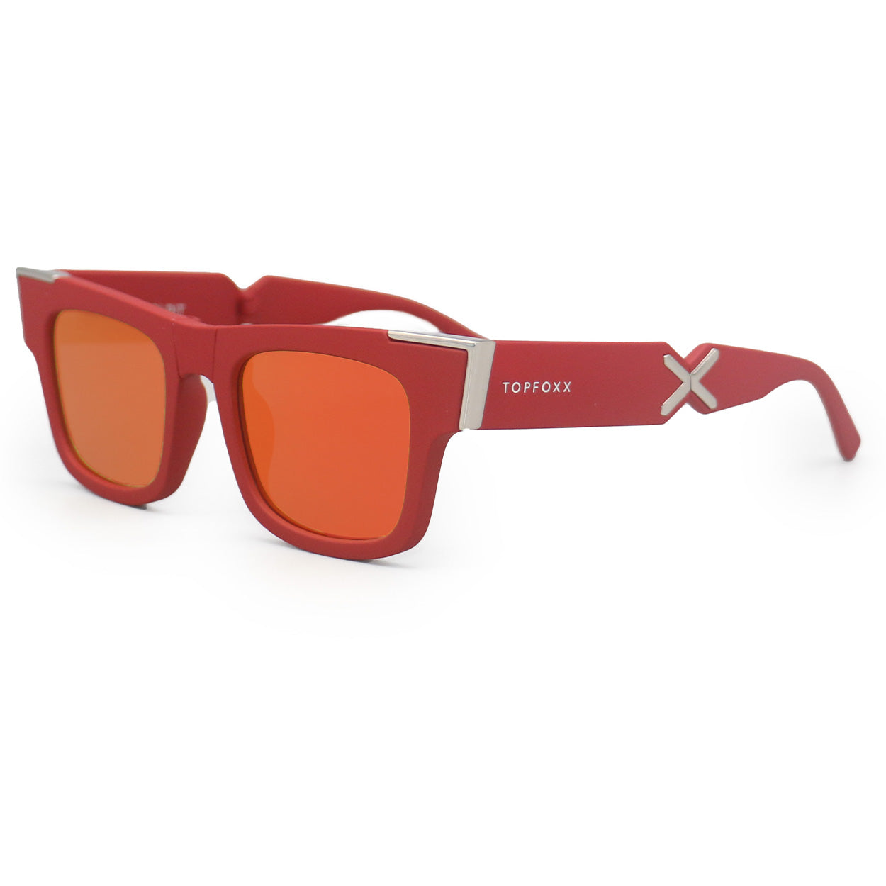 Fold It Mirrored Red Prescription Glasses - Stylish & Lightweight Eyewear for Reading, Driving, and Outdoor Activities