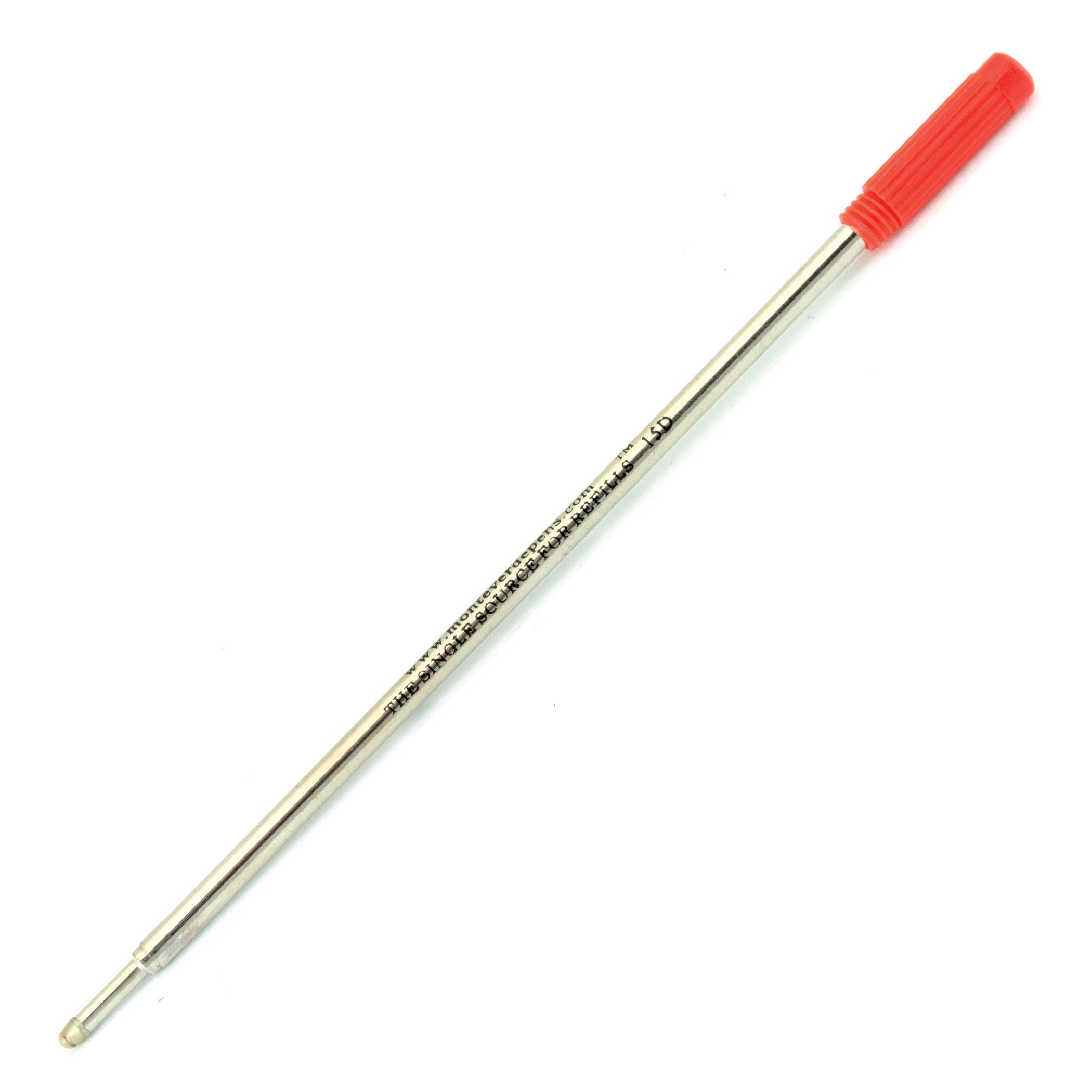 Monteverde Ballpoint Pen Refills - Medium Point, Red Ink, 50 Pack (C134RD) - Compatible with Cross Ballpoint Pens - Perfect for Office, School & Everyday Writing
