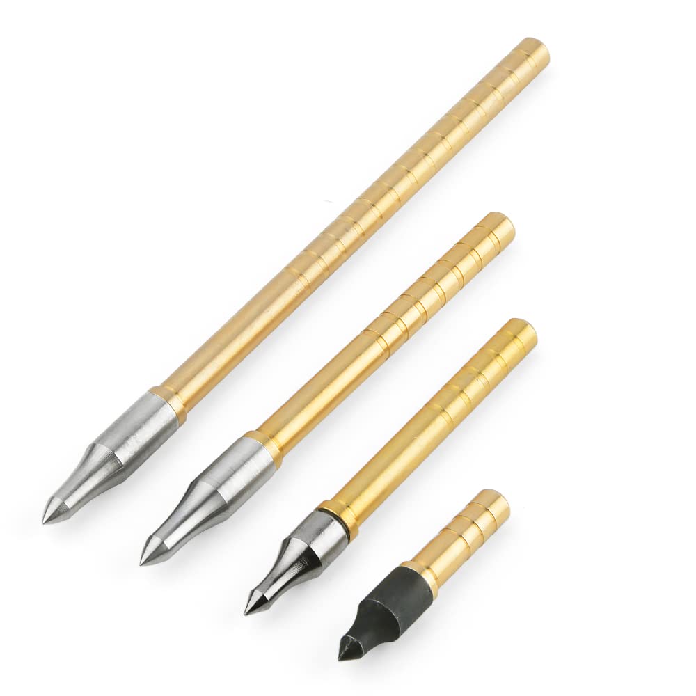 12pcs Archery Arrow Copper Insert Screw - Brass Arrowheads Connector for 6.2mm Arrow Shaft | Hunting & Target Practice Accessories