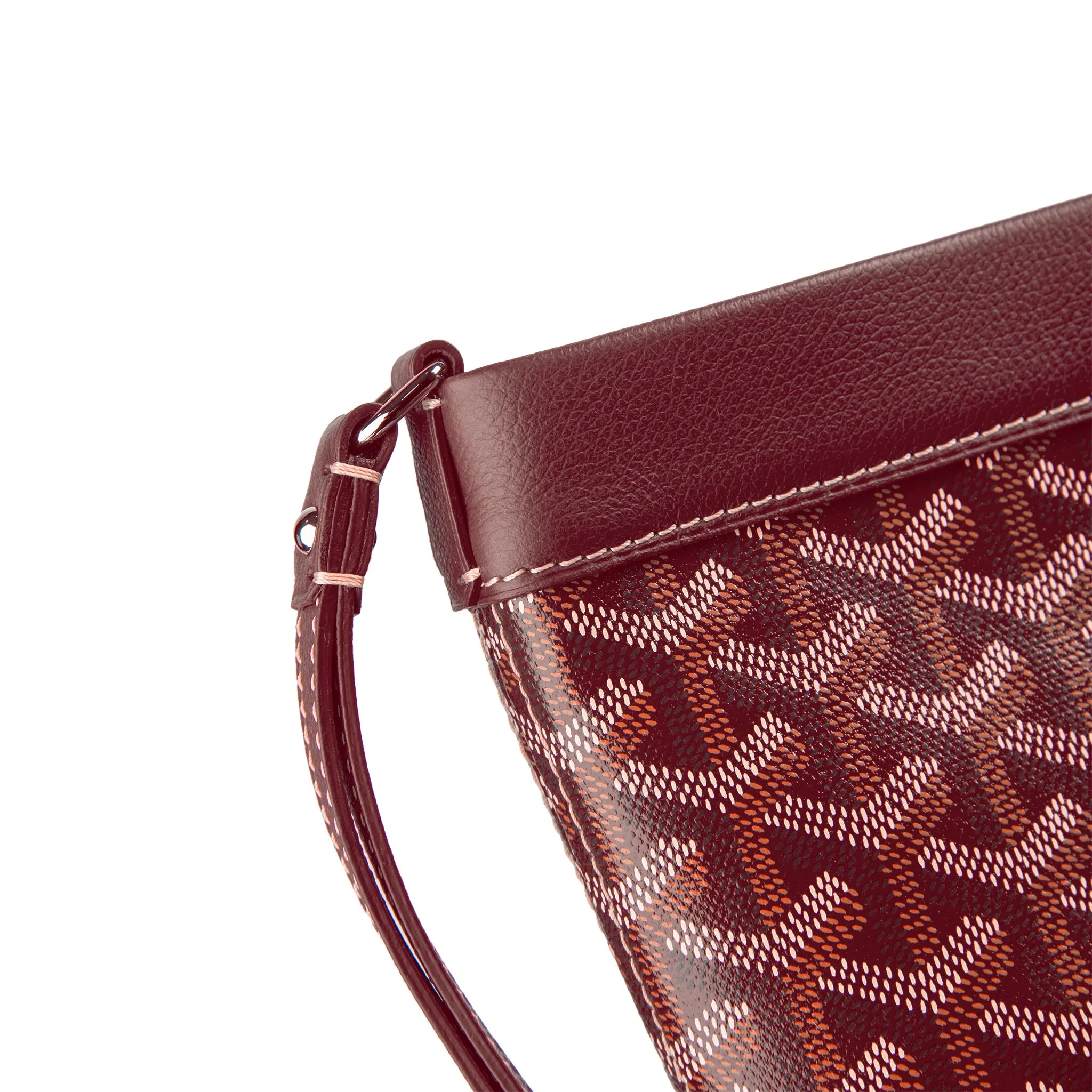 Goyard Conti Burgundy Leather Pouch - Luxury Crossbody Bag for Women | Perfect for Travel, Shopping & Evening Events