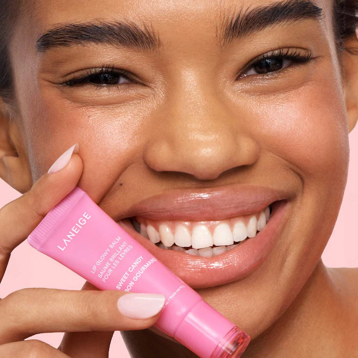 LANEIGE Lip Glowy Balm - Hydrating Lip Balm with Vitamin C for Soft, Plump Lips | Day & Night Moisturizing Lip Care for Dry, Chapped Lips | Perfect for Makeup Prep & Daily Hydration