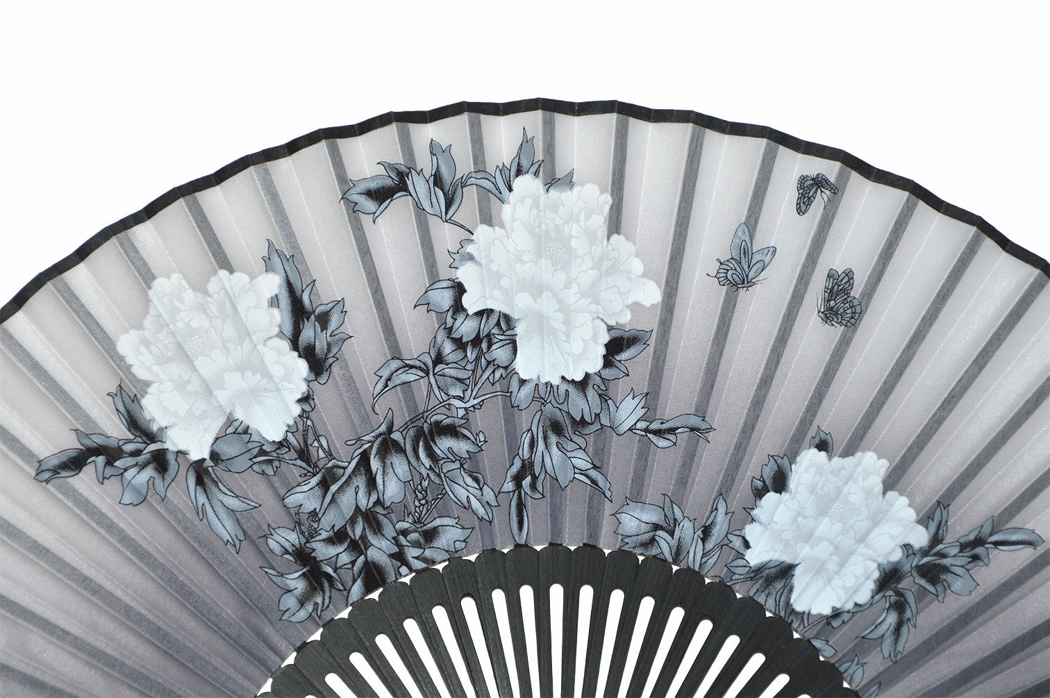 Handmade Silk Bamboo Folding Fan with Pouch & Gift Box - Elegant Peony Pattern Wedding Party Gift for Women & Girls | Perfect for Weddings, Bridal Showers, Cultural Events & Home Decor