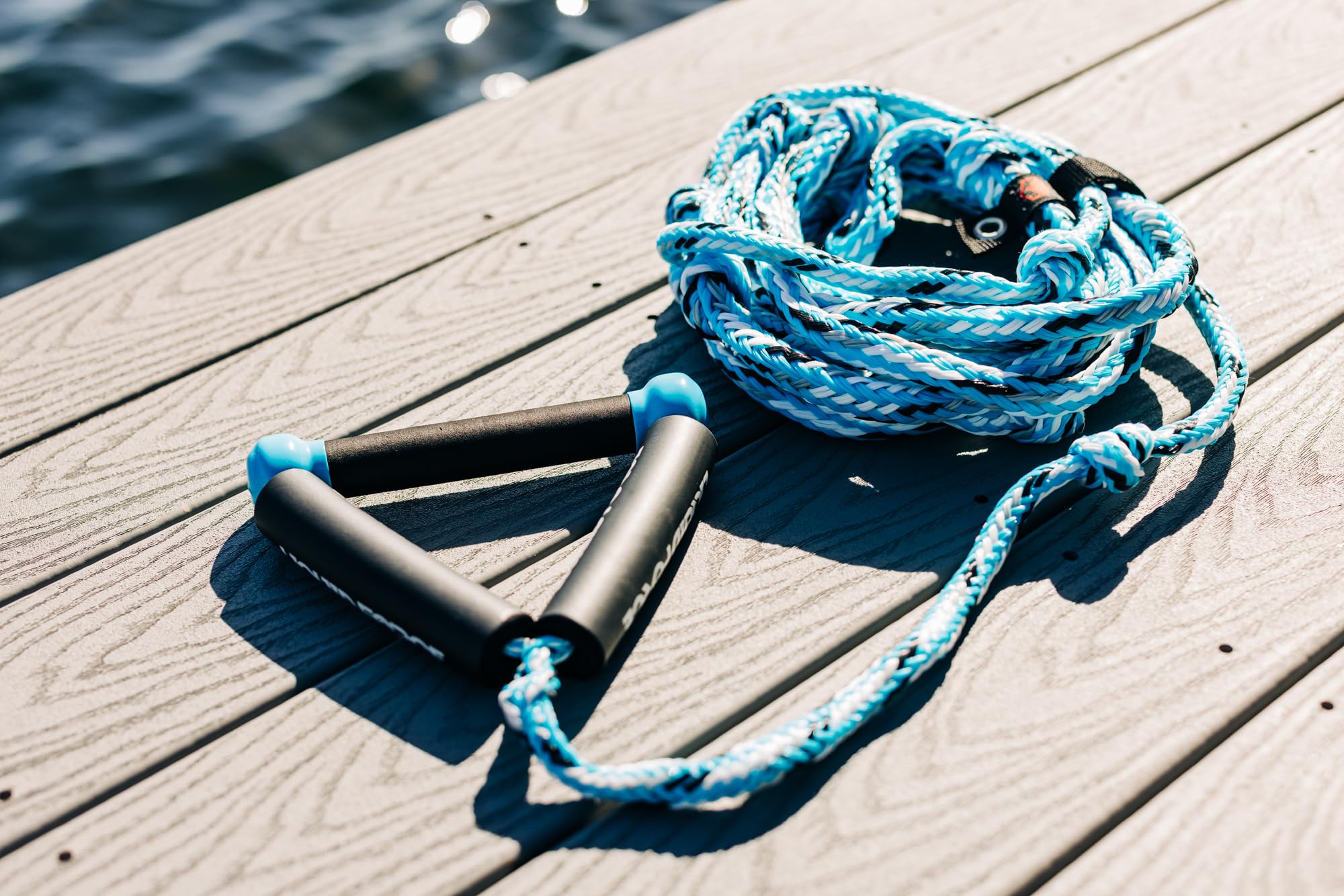 Liquid Force 8-Inch Floating Surf Rope Handle with Comfort Grip - Perfect for Wakeboarding, Waterskiing & Tubing - 2024 Model